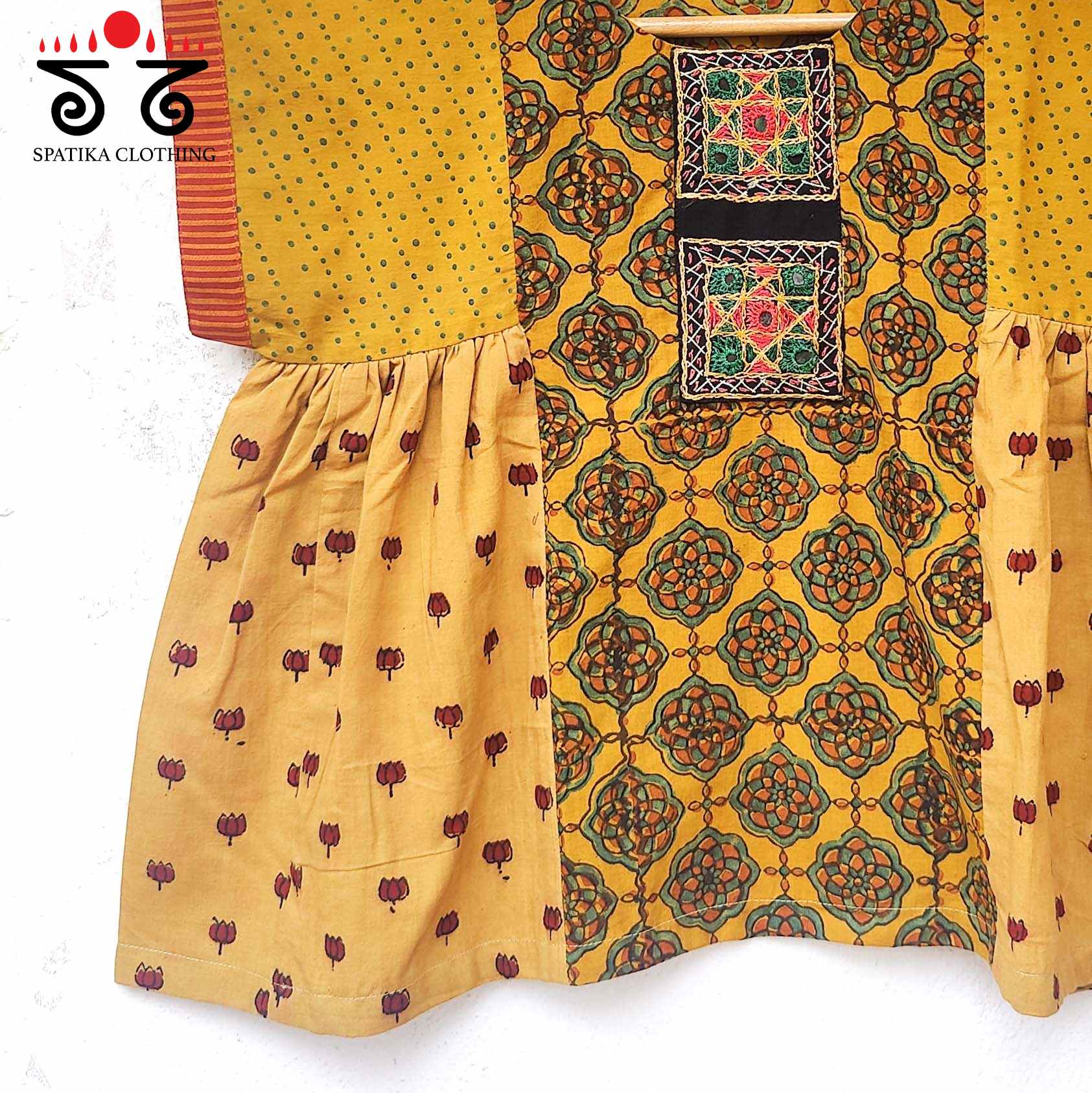 Hand - Embroidered Frilled Top