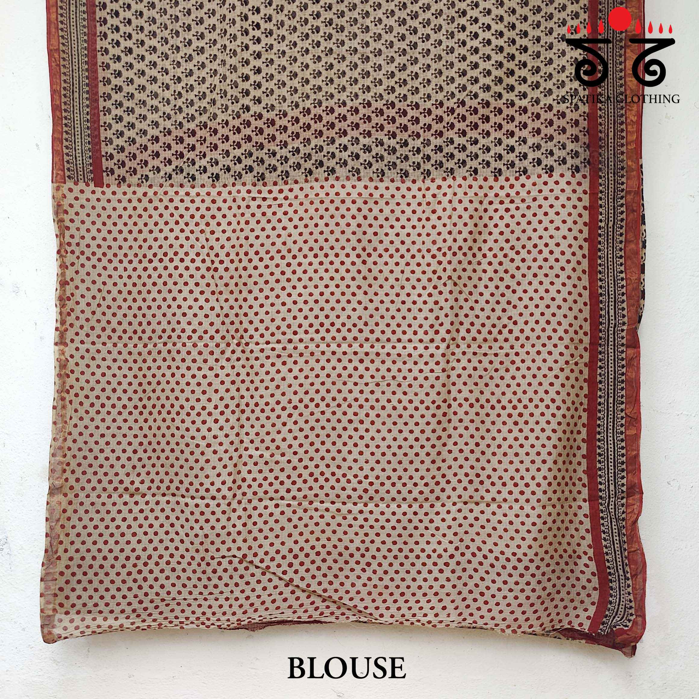 Handblock Print on Kota Cotton Saree