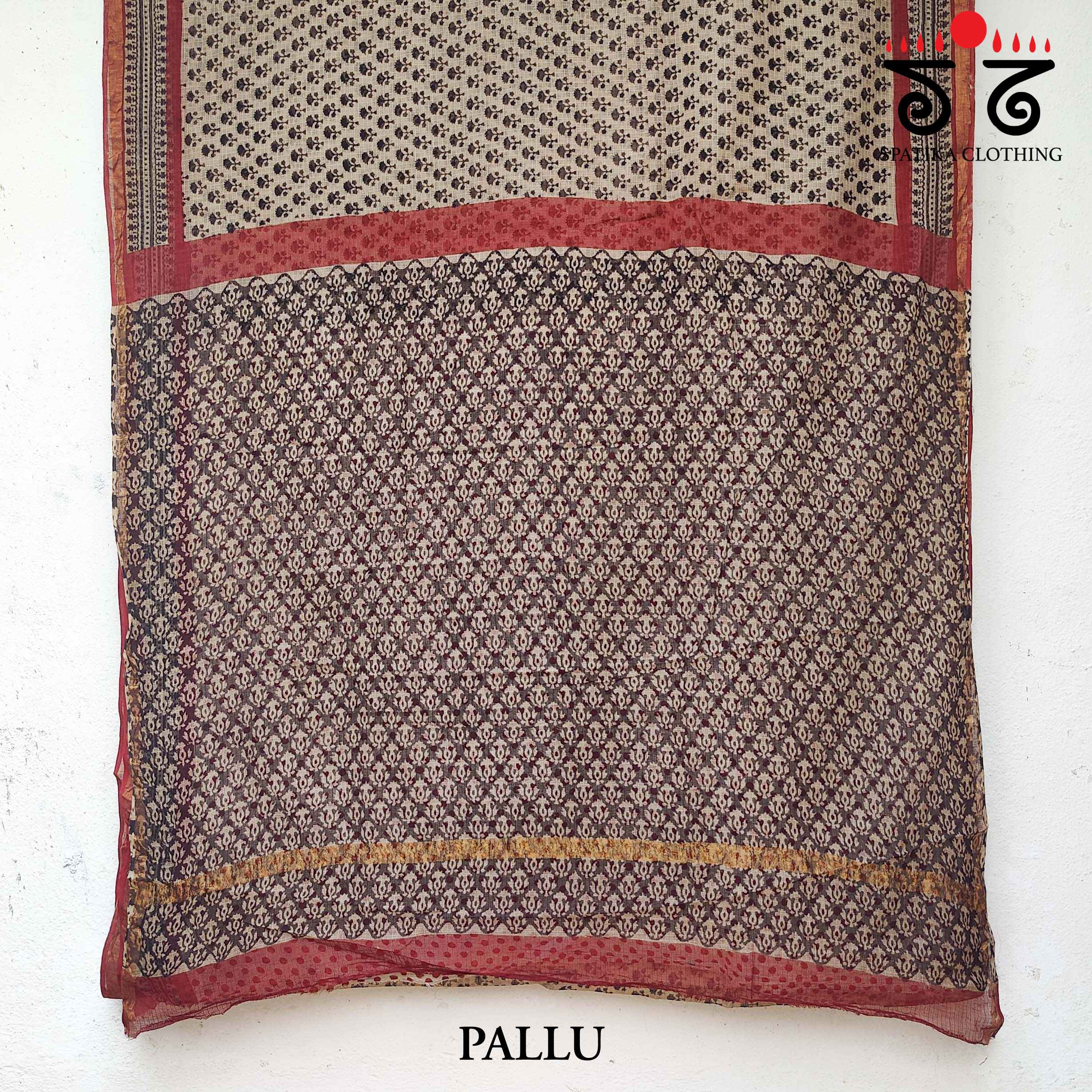 Handblock Print on Kota Cotton Saree