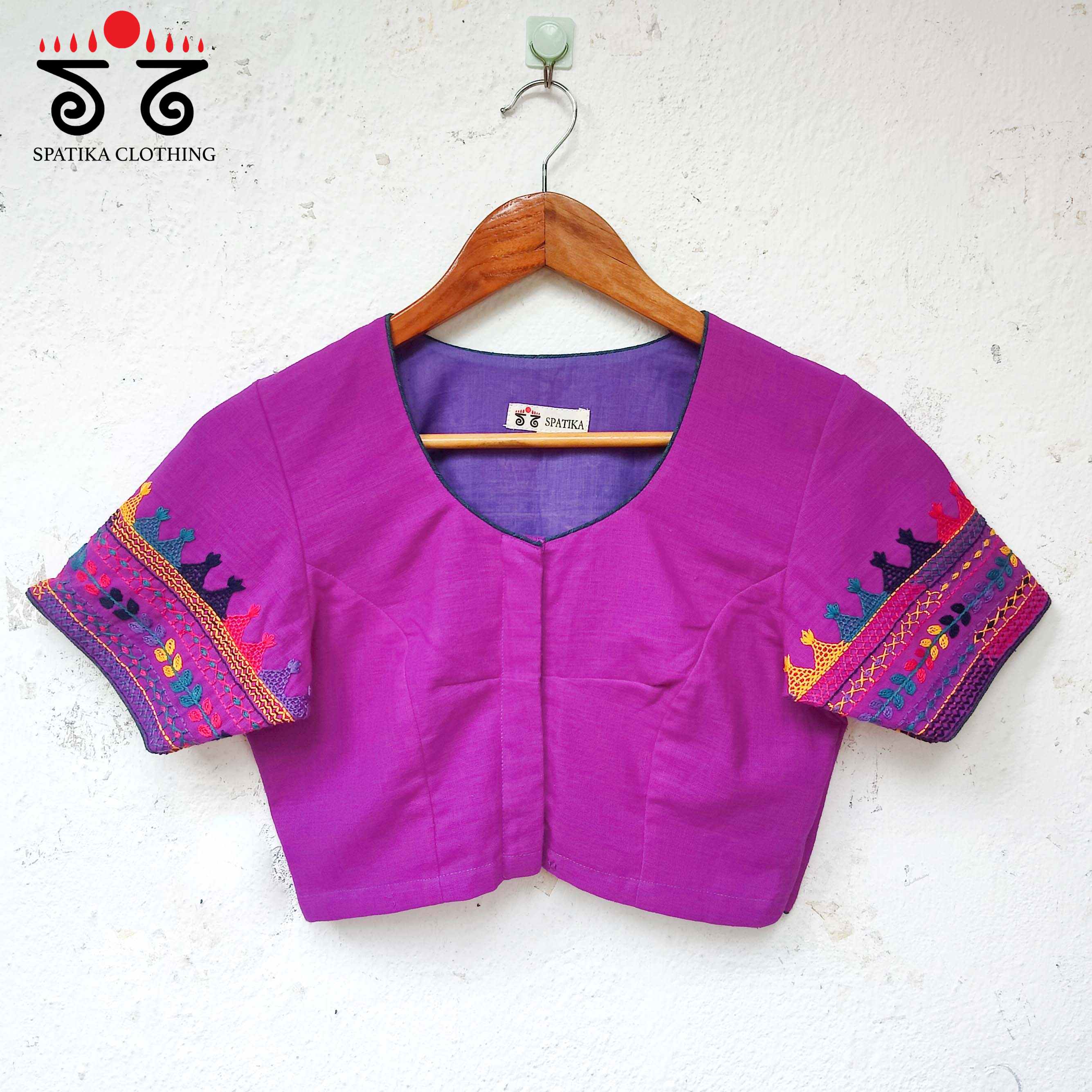 The Lambani Blouse - Majenta!