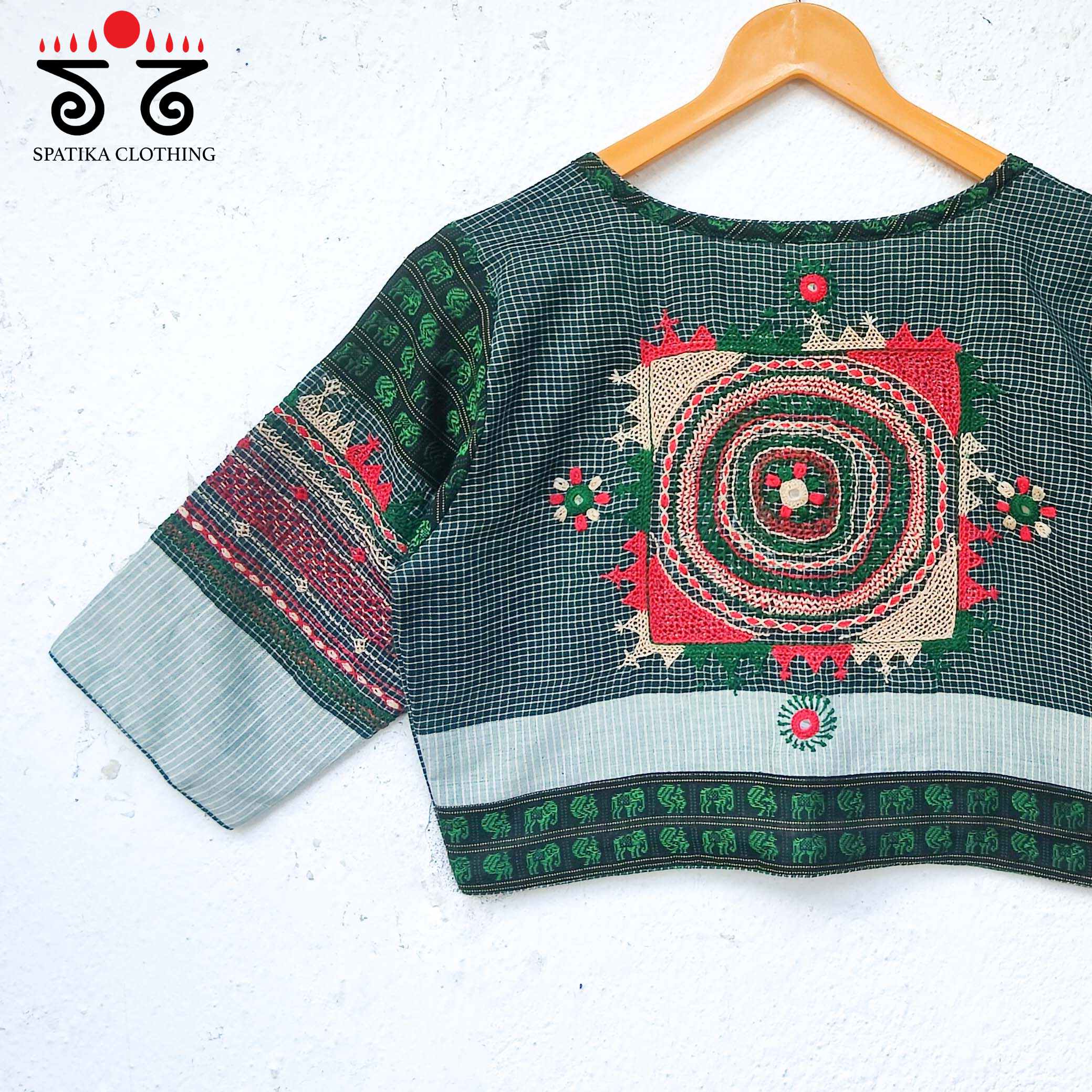 The Lambani Checkered Blouse