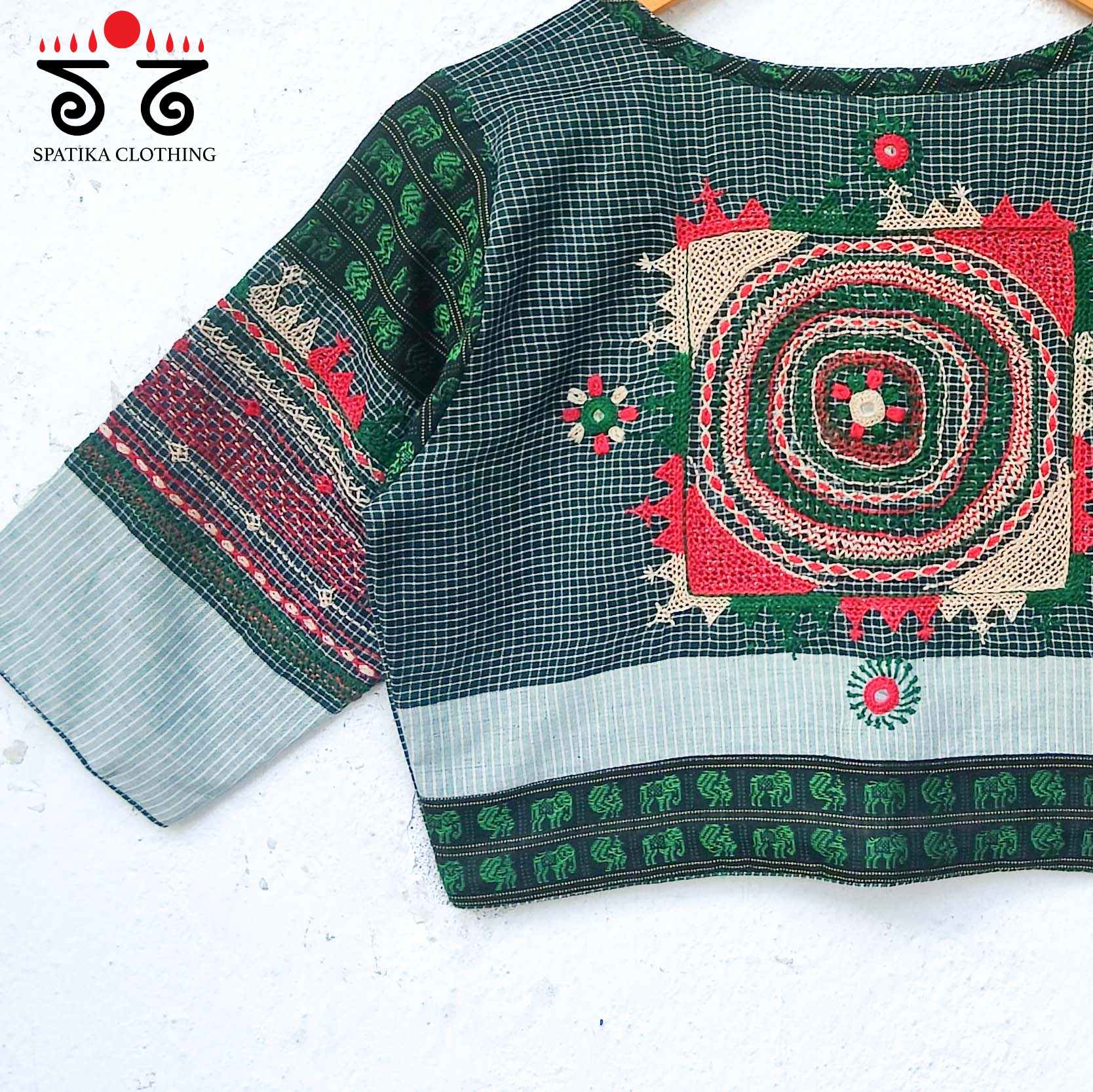 The Lambani Checkered Blouse