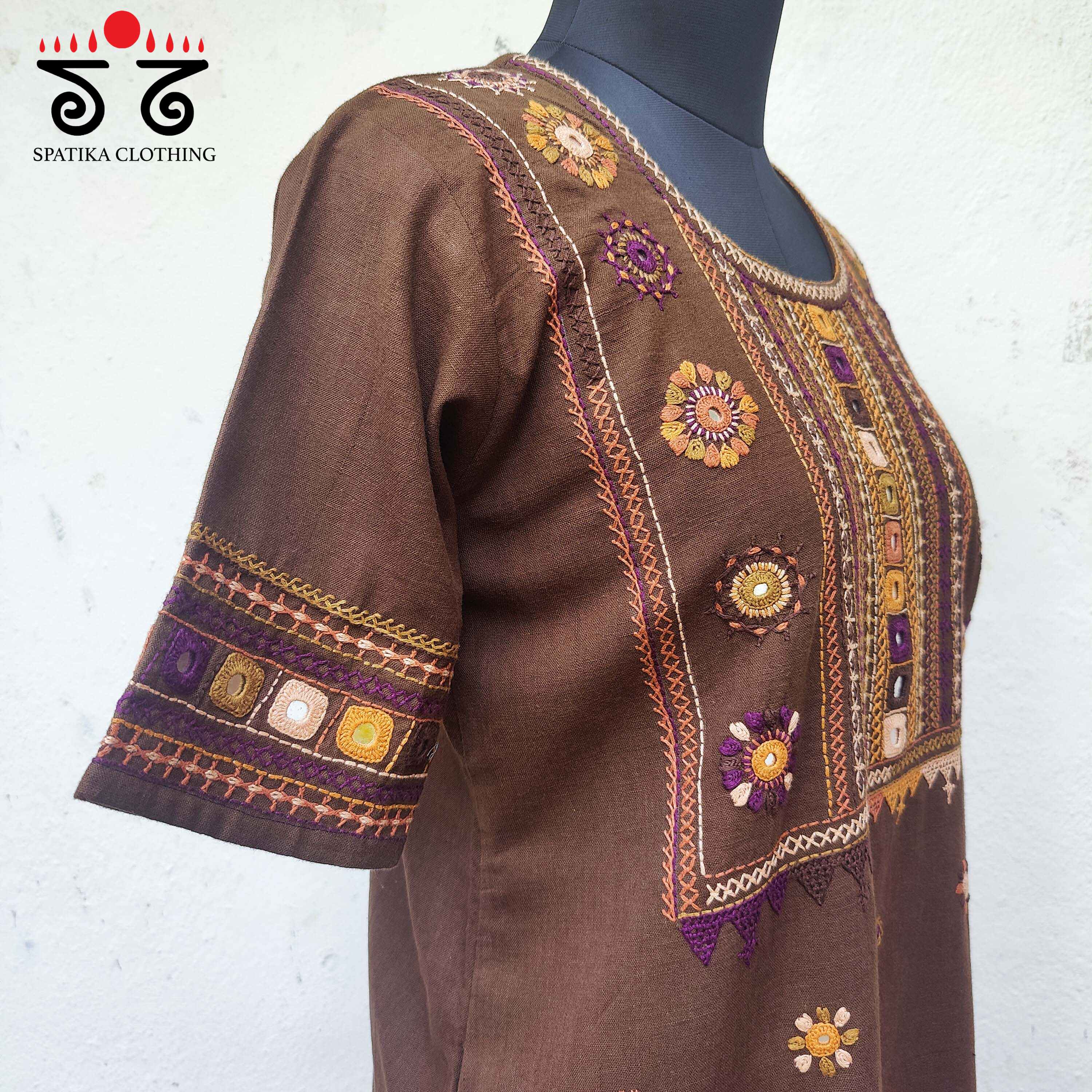 Lambani Hand Embroidered Kurta