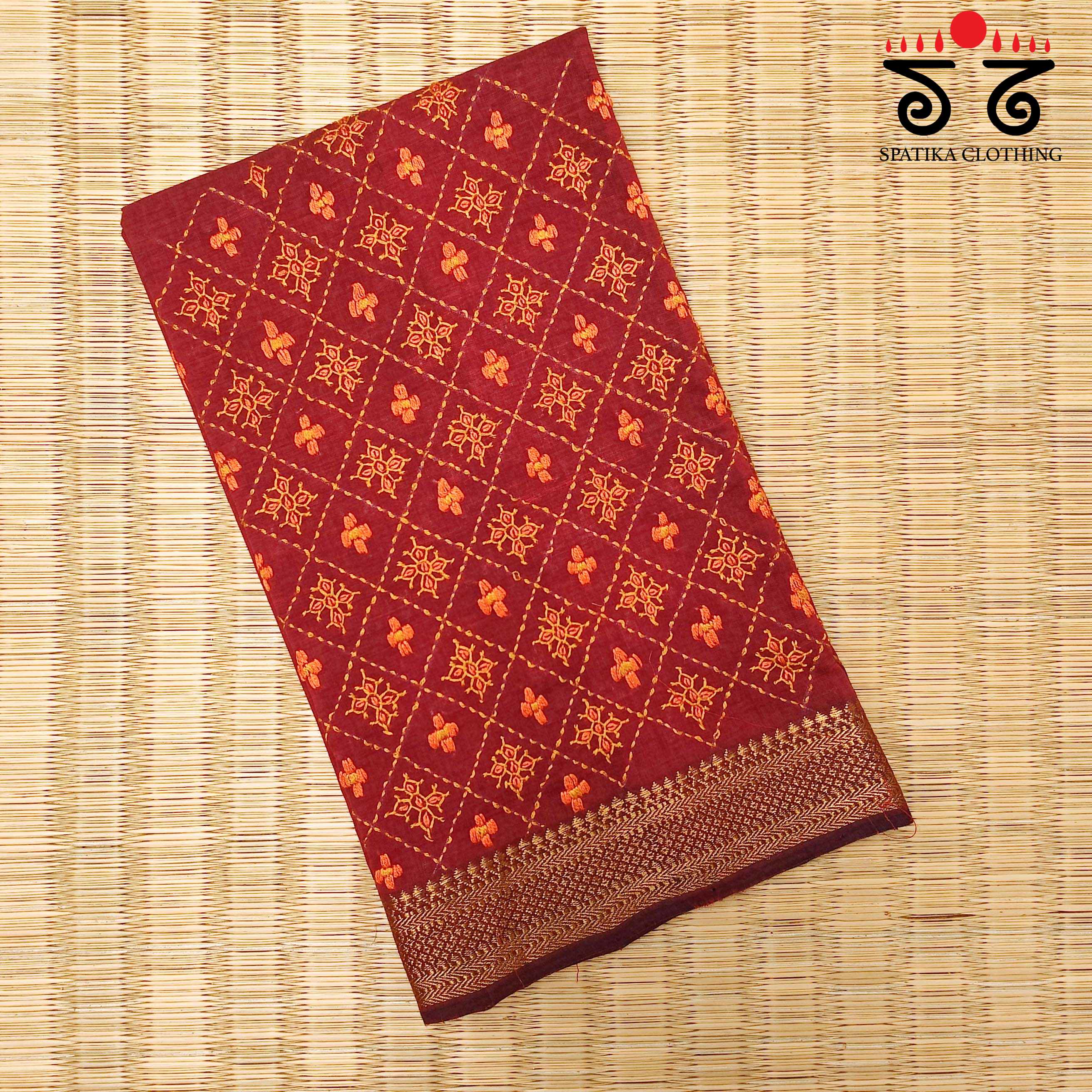 Banjara Hand- Embroidered Blouse Fabric