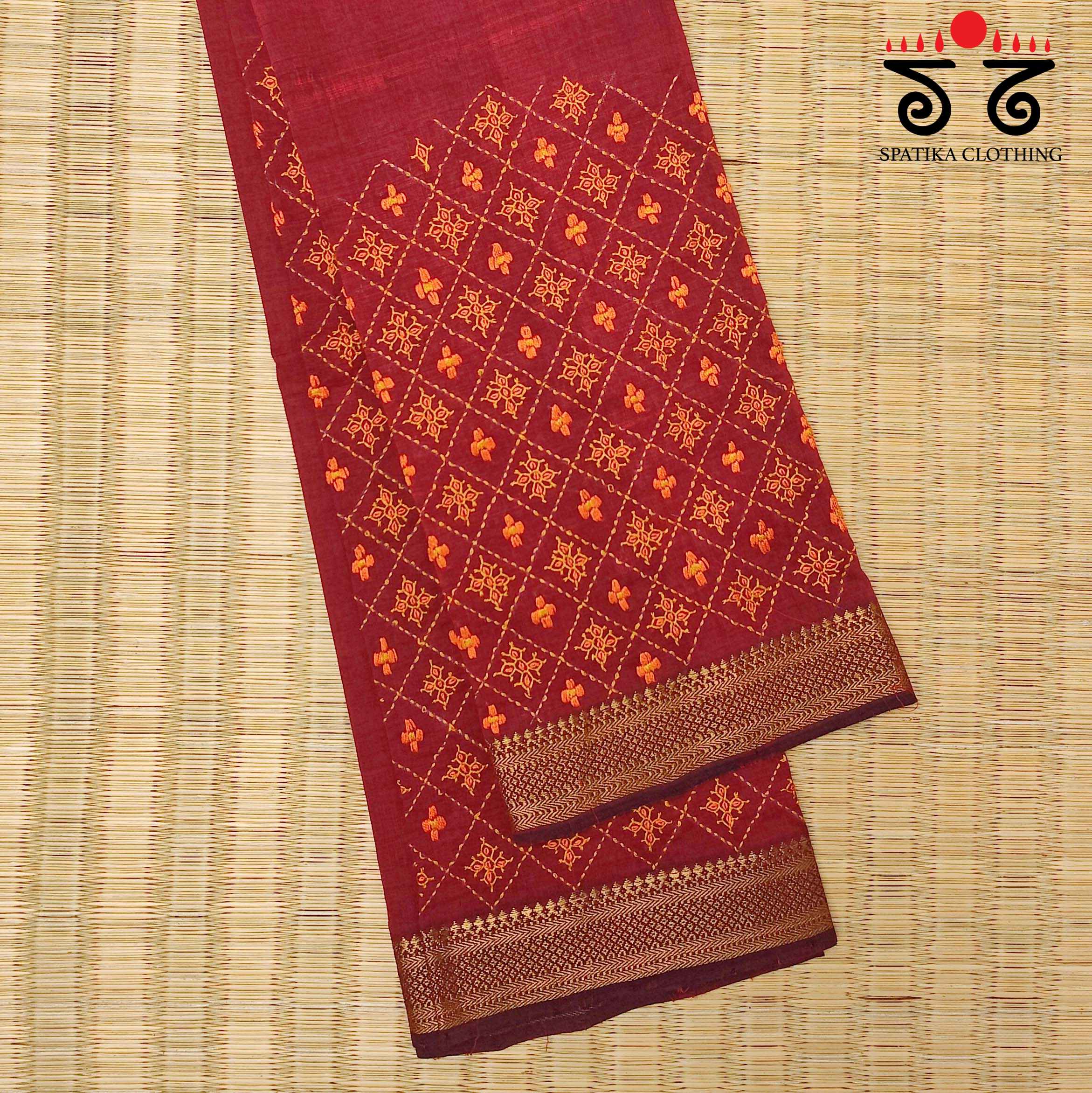 Banjara Hand- Embroidered Blouse Fabric