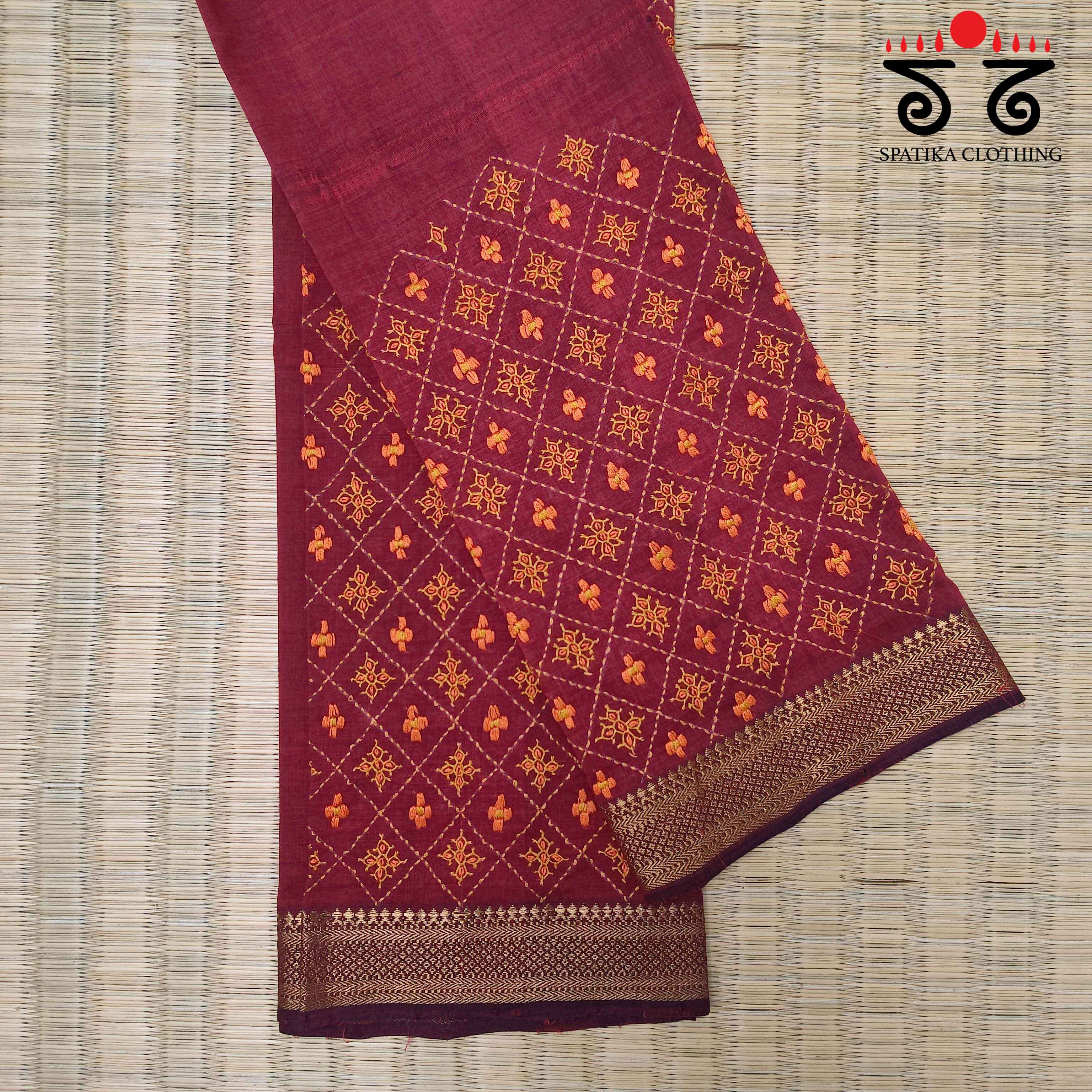 Banjara Hand- Embroidered Blouse Fabric