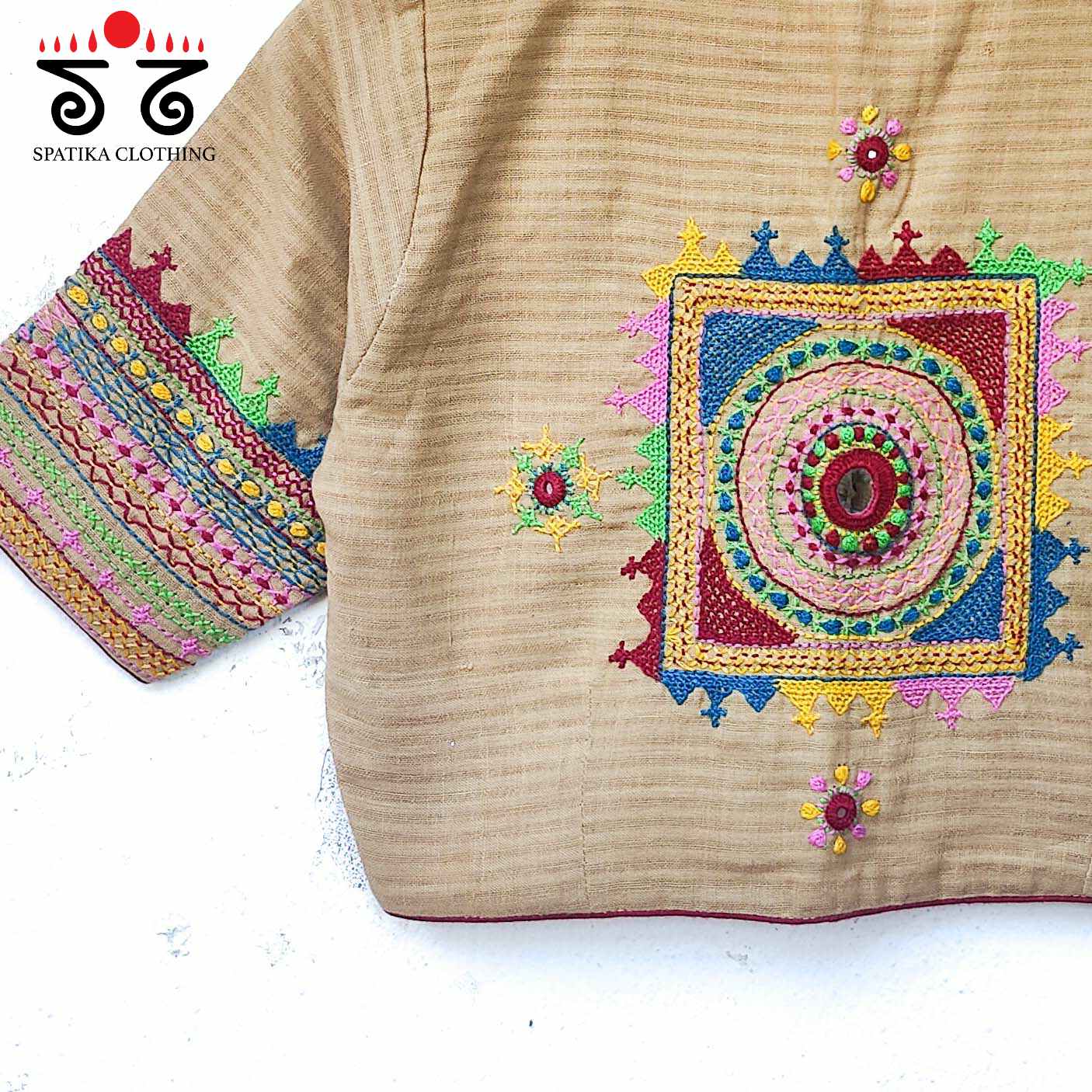 The Lambani Blouse - Beige!