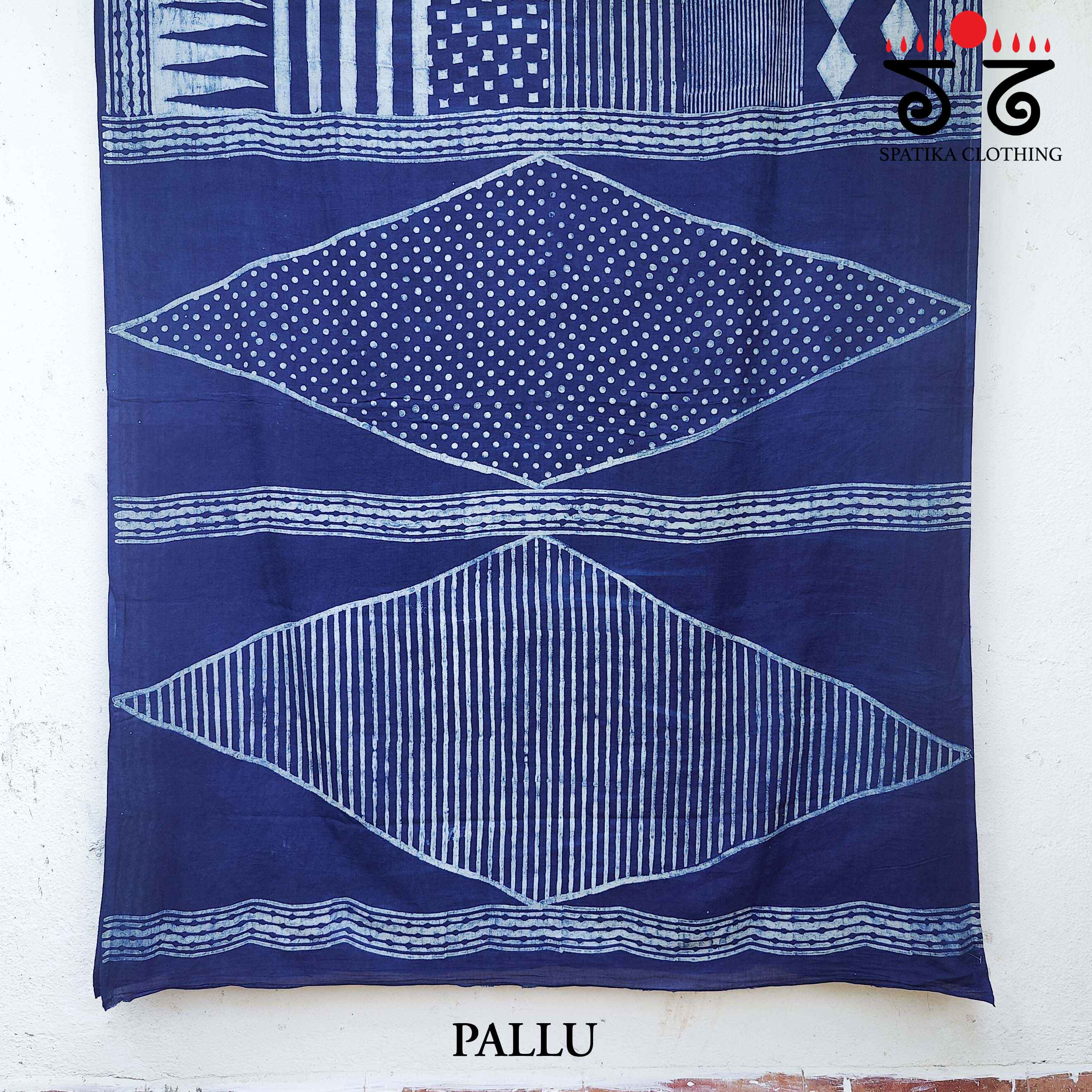 Akola Handblock Print on Chanderi Silk cotton Saree