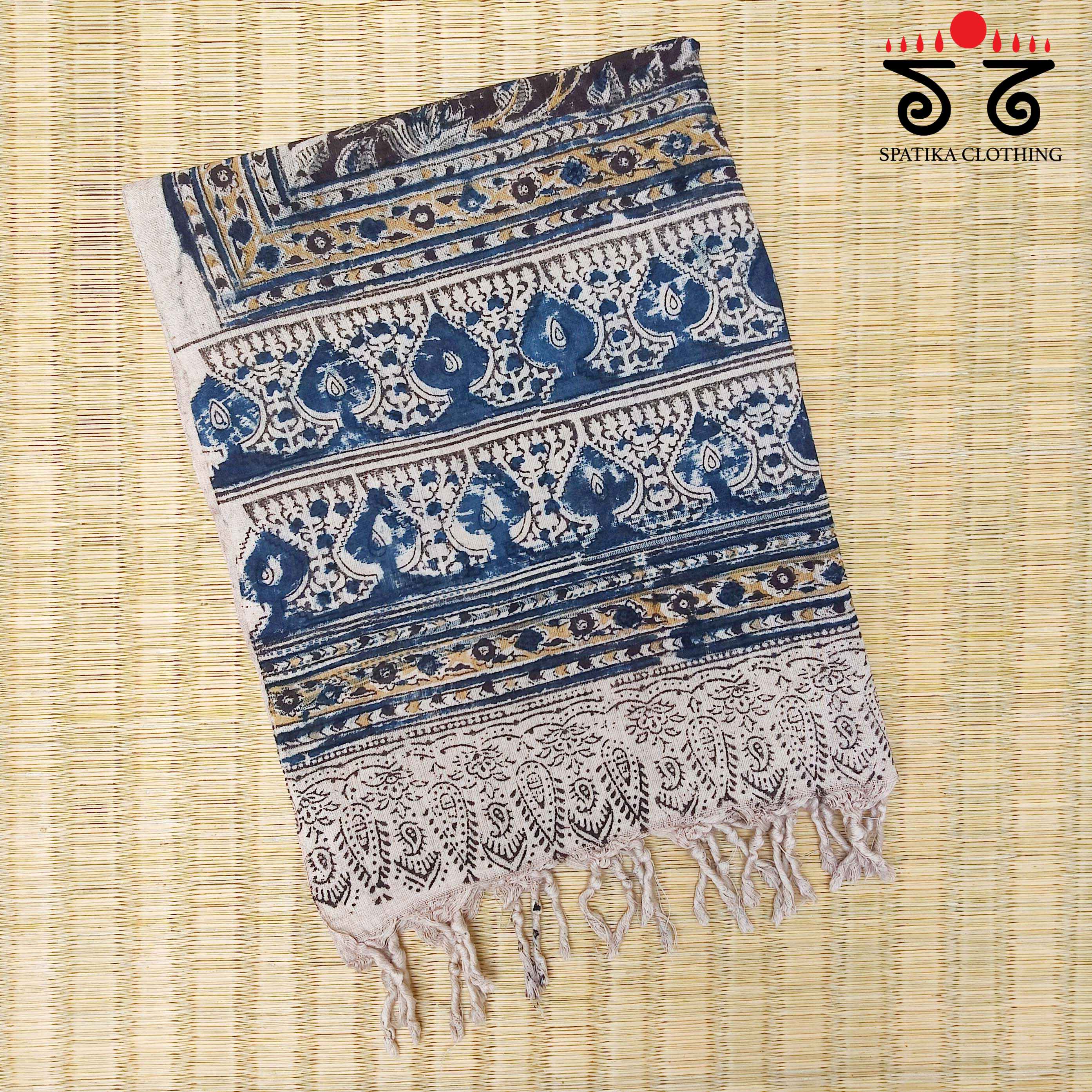 Kalamkari Hand Block Printed Stole - New!