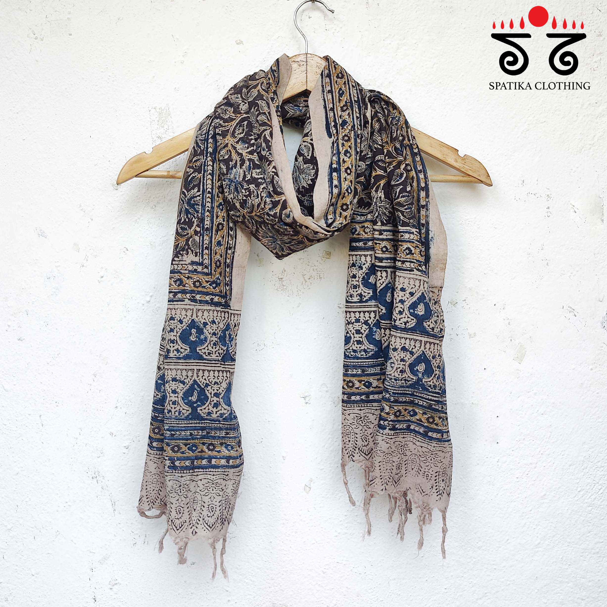 Kalamkari Hand Block Printed Stole - New!