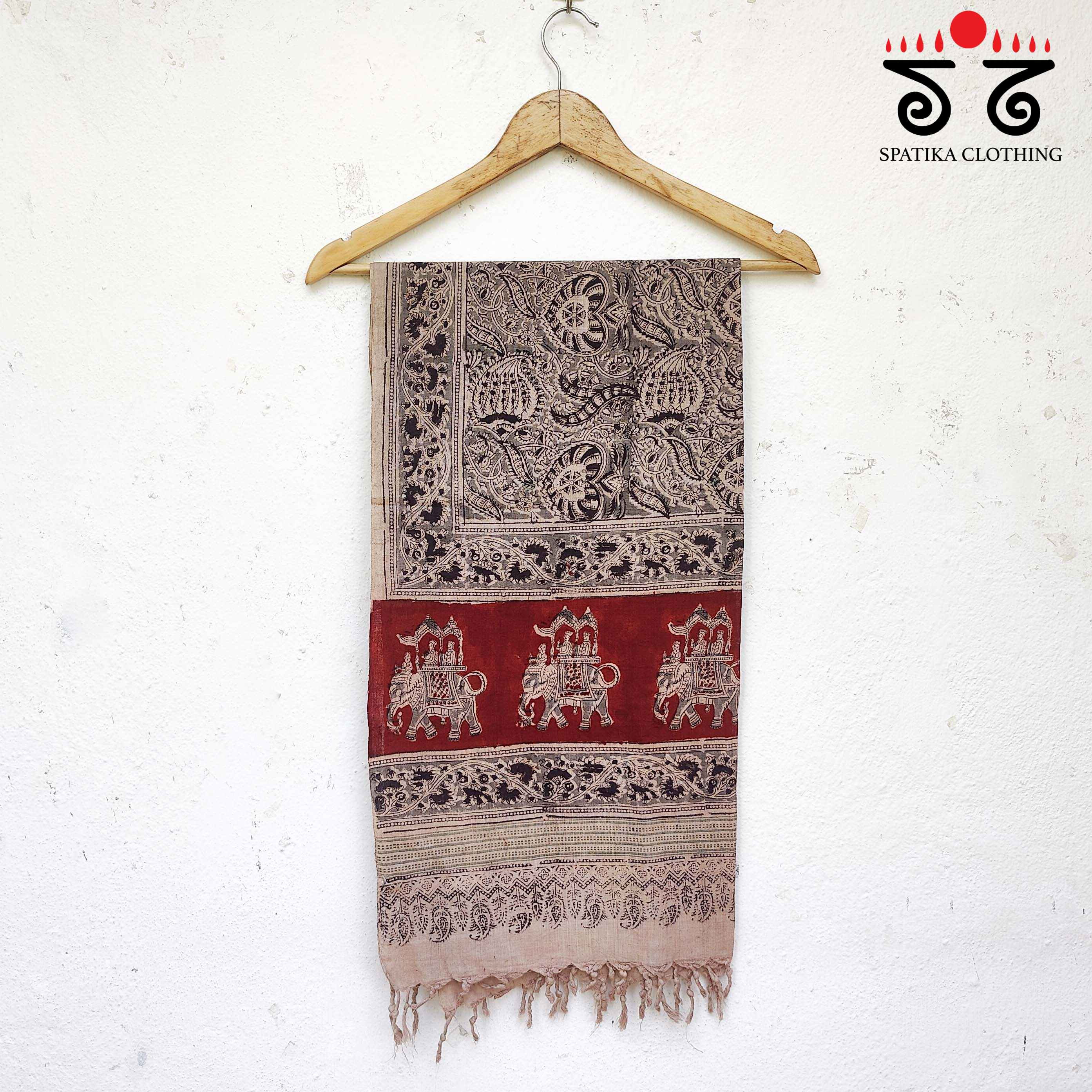 Kalamkari Hand Block Printed Stole - New!