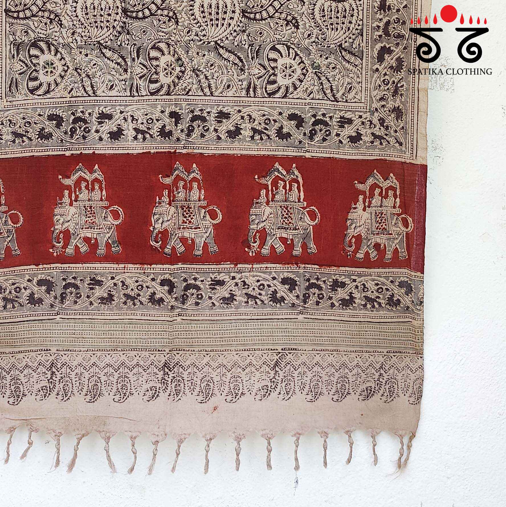 Kalamkari Hand Block Printed Stole - New!