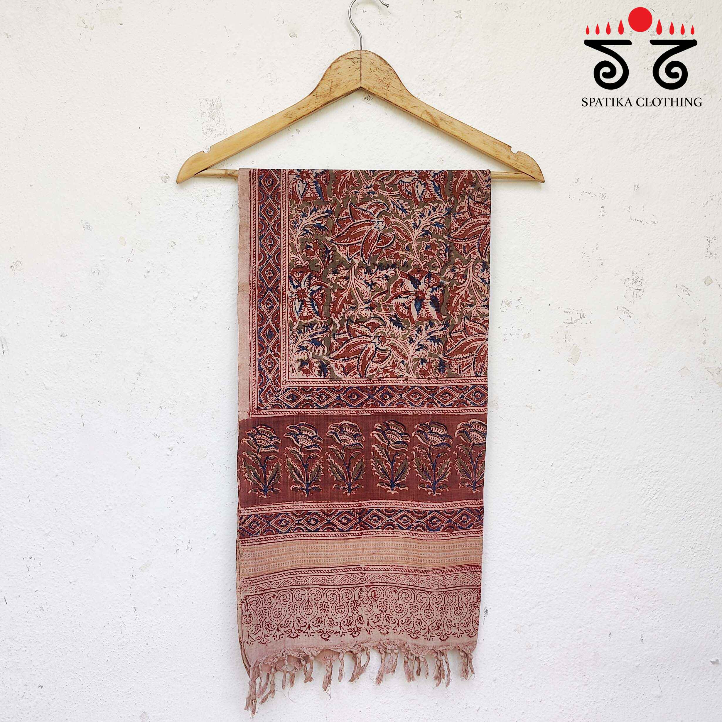 Kalamkari Hand Block Printed Stole - New!