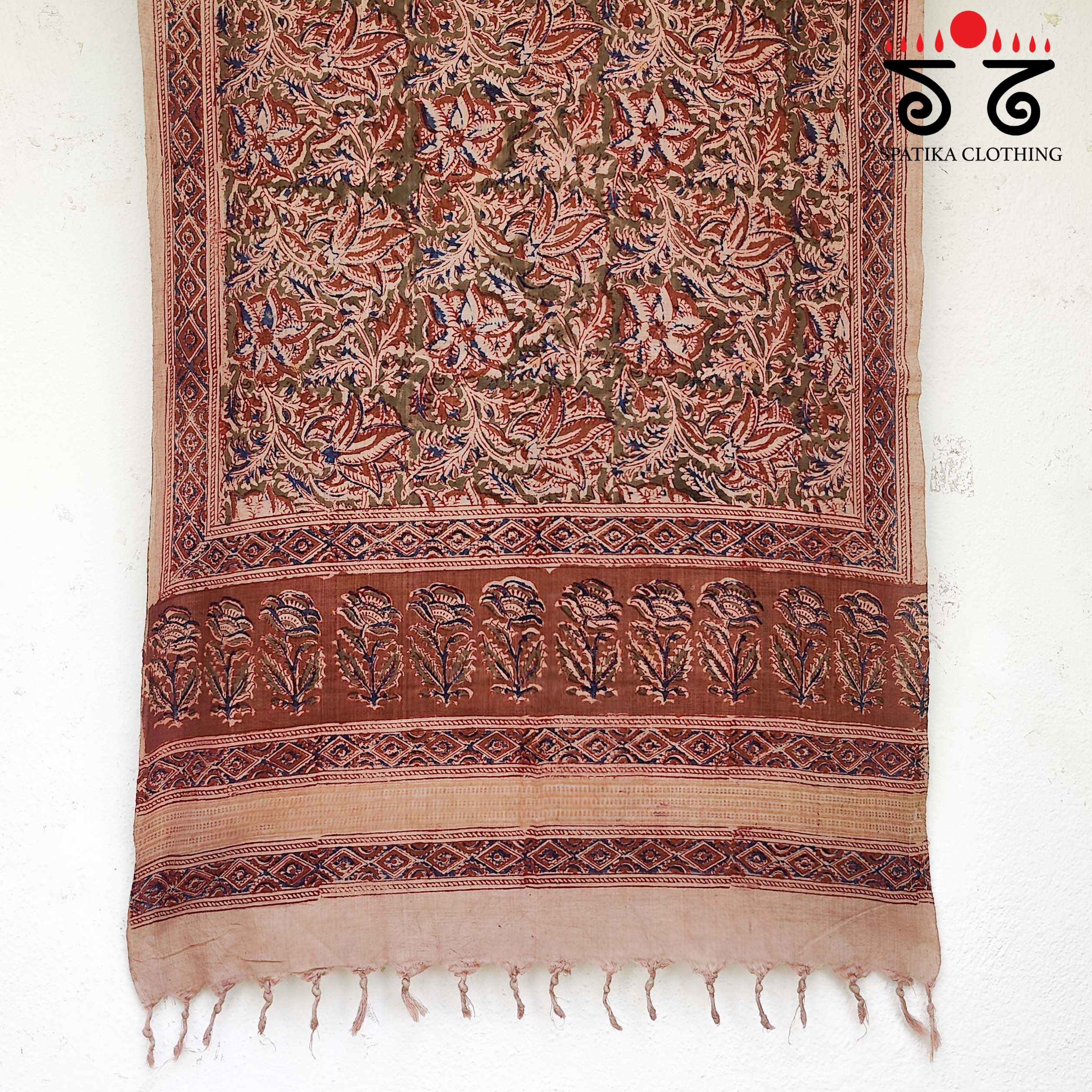 Kalamkari Hand Block Printed Stole - New!
