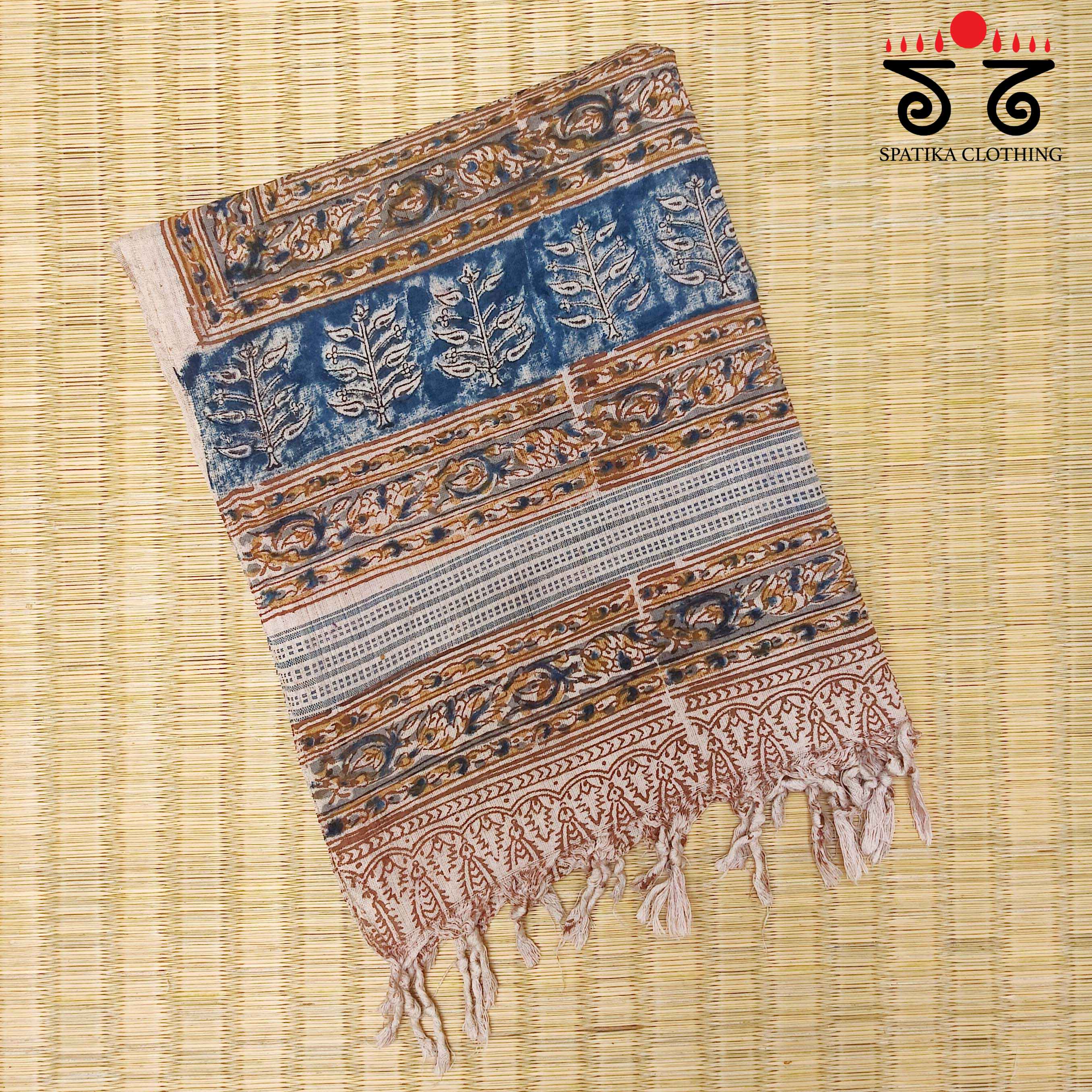 Kalamkari Hand Block Printed Stole - New!