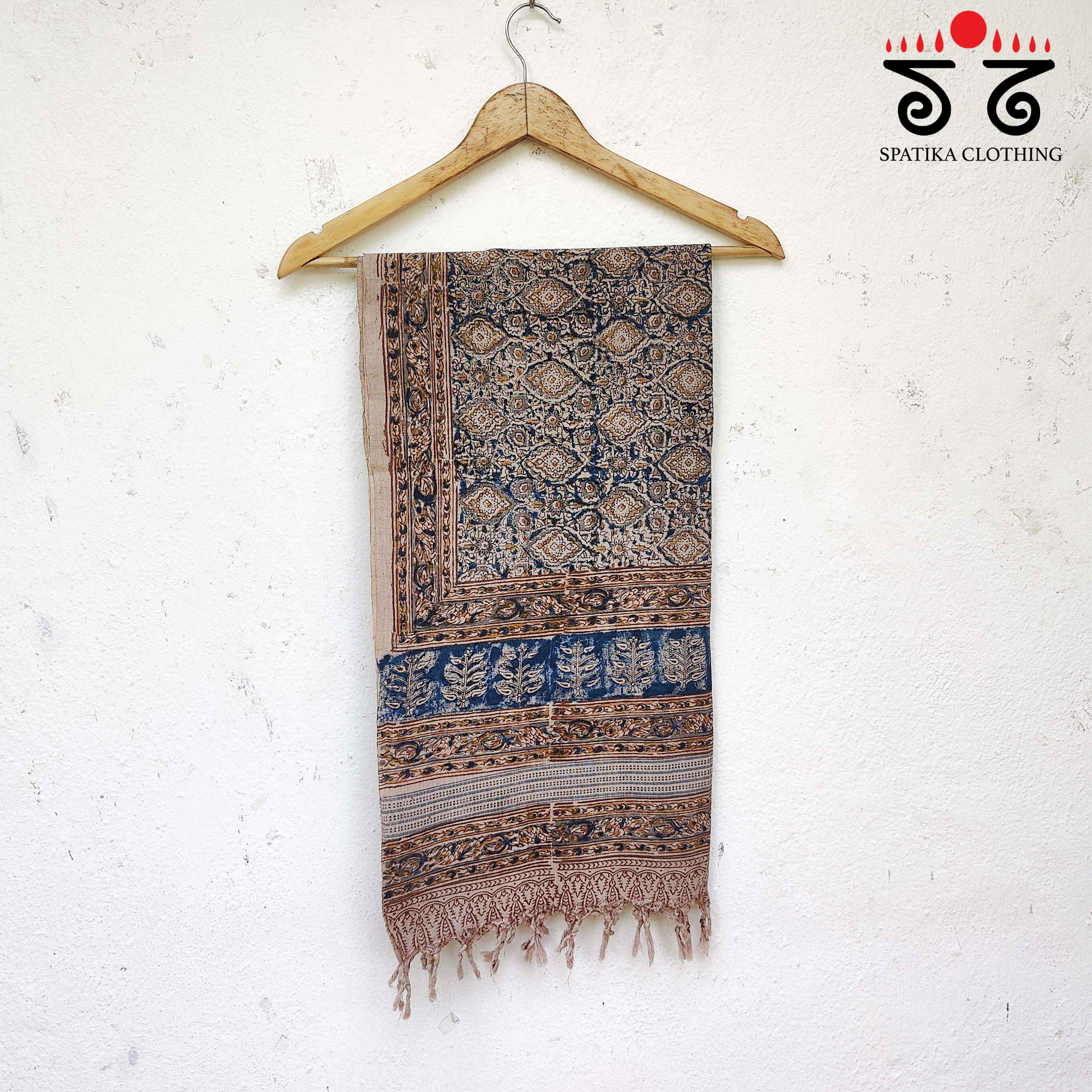Kalamkari Hand Block Printed Stole - New!