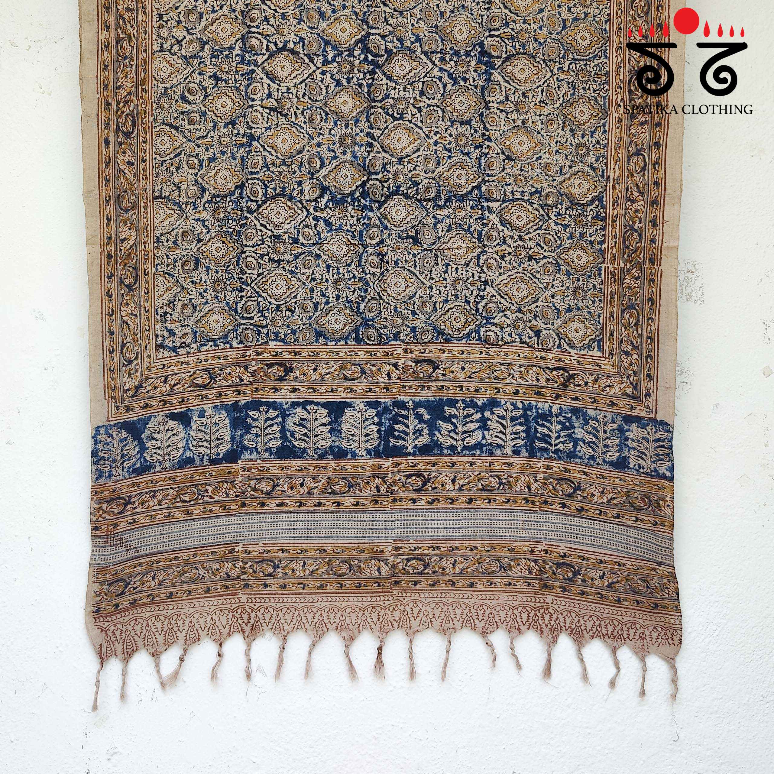 Kalamkari Hand Block Printed Stole - New!