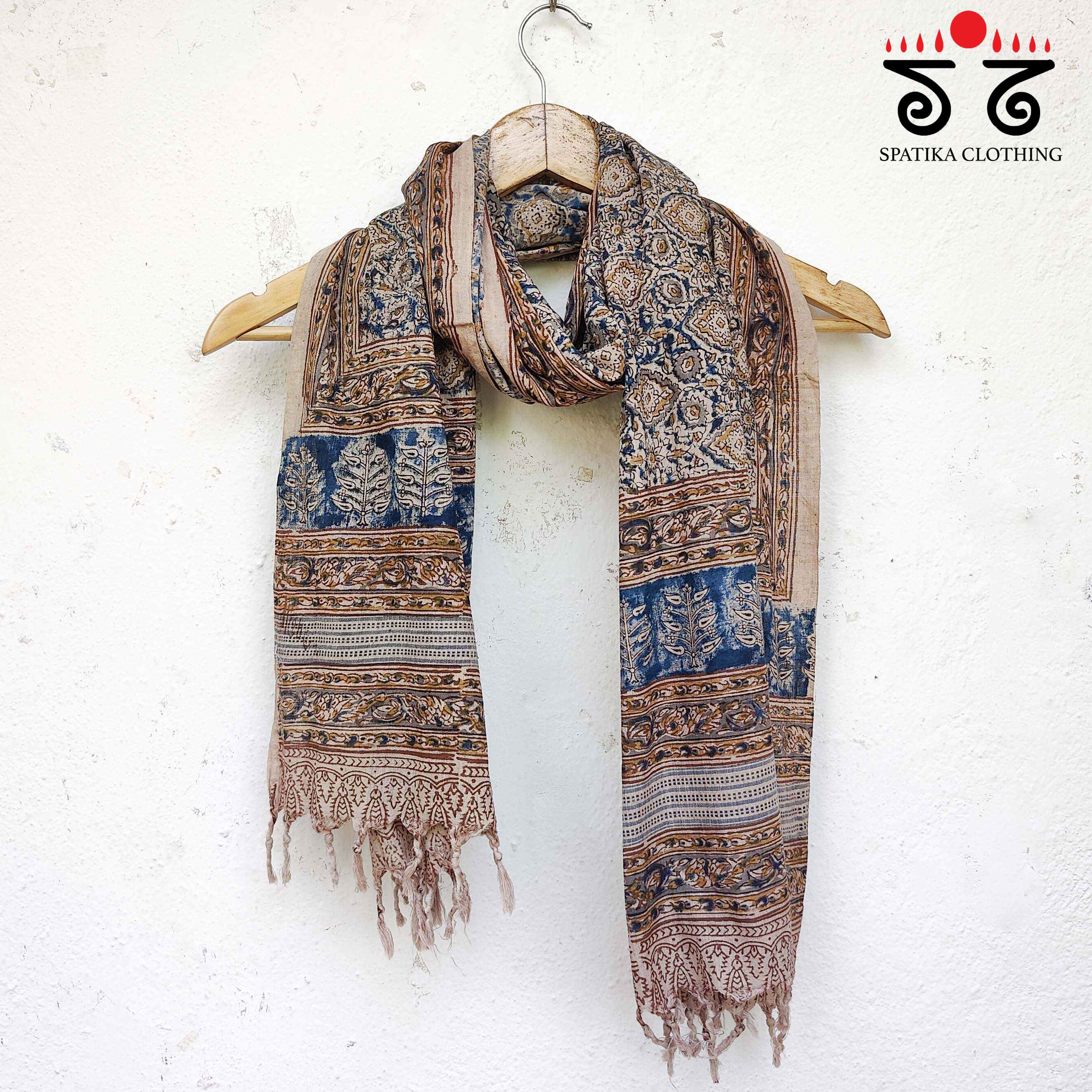 Kalamkari Hand Block Printed Stole - New!