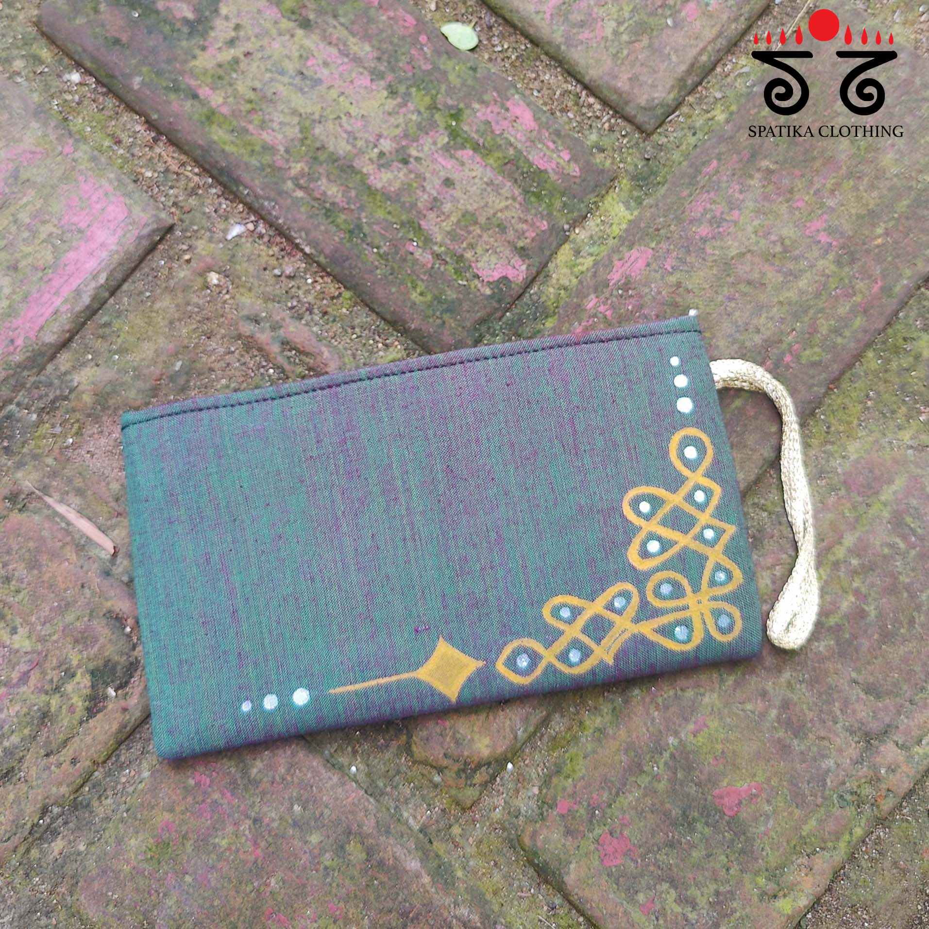 Kolam Hand Painted Purse - New!