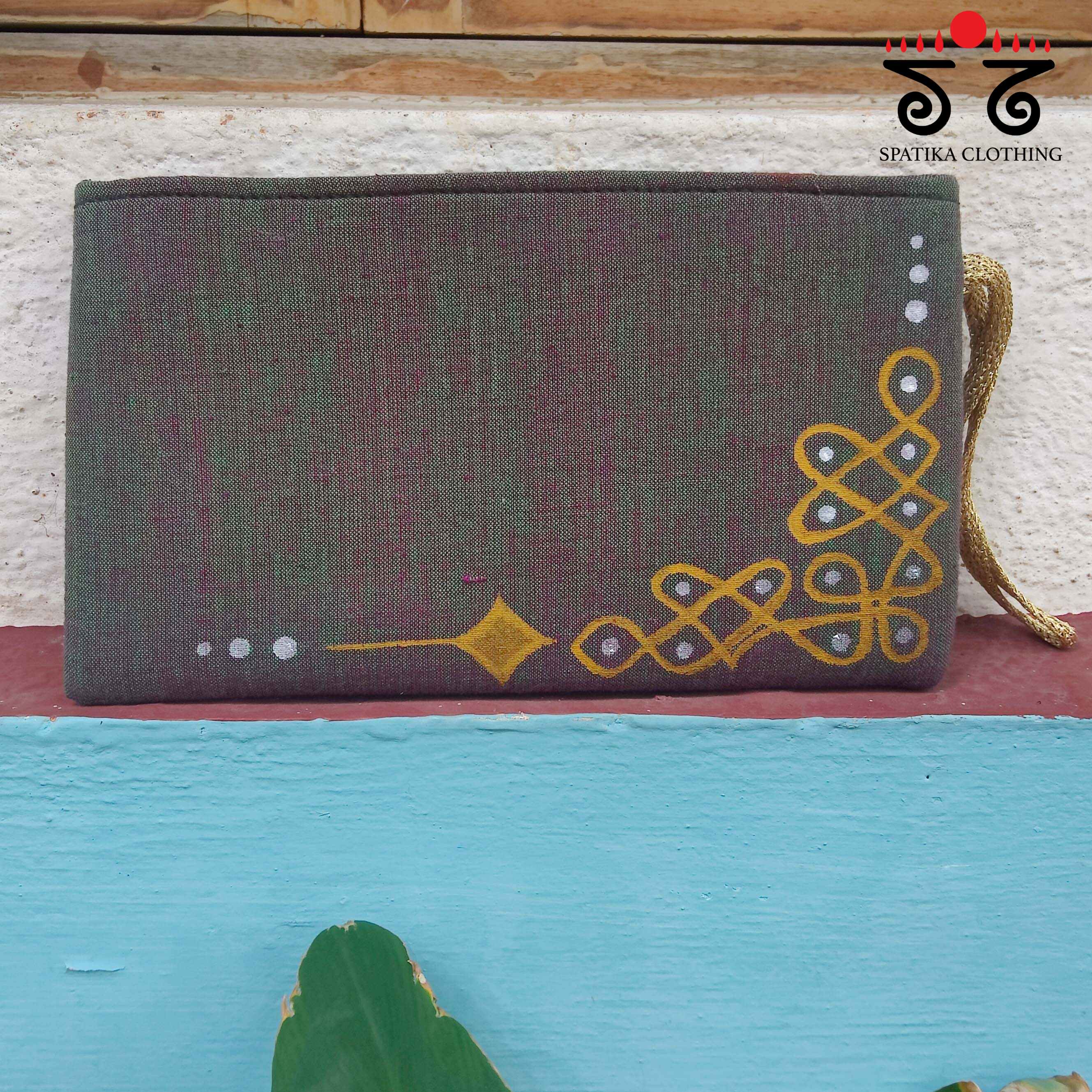 Kolam Hand Painted Purse - New!