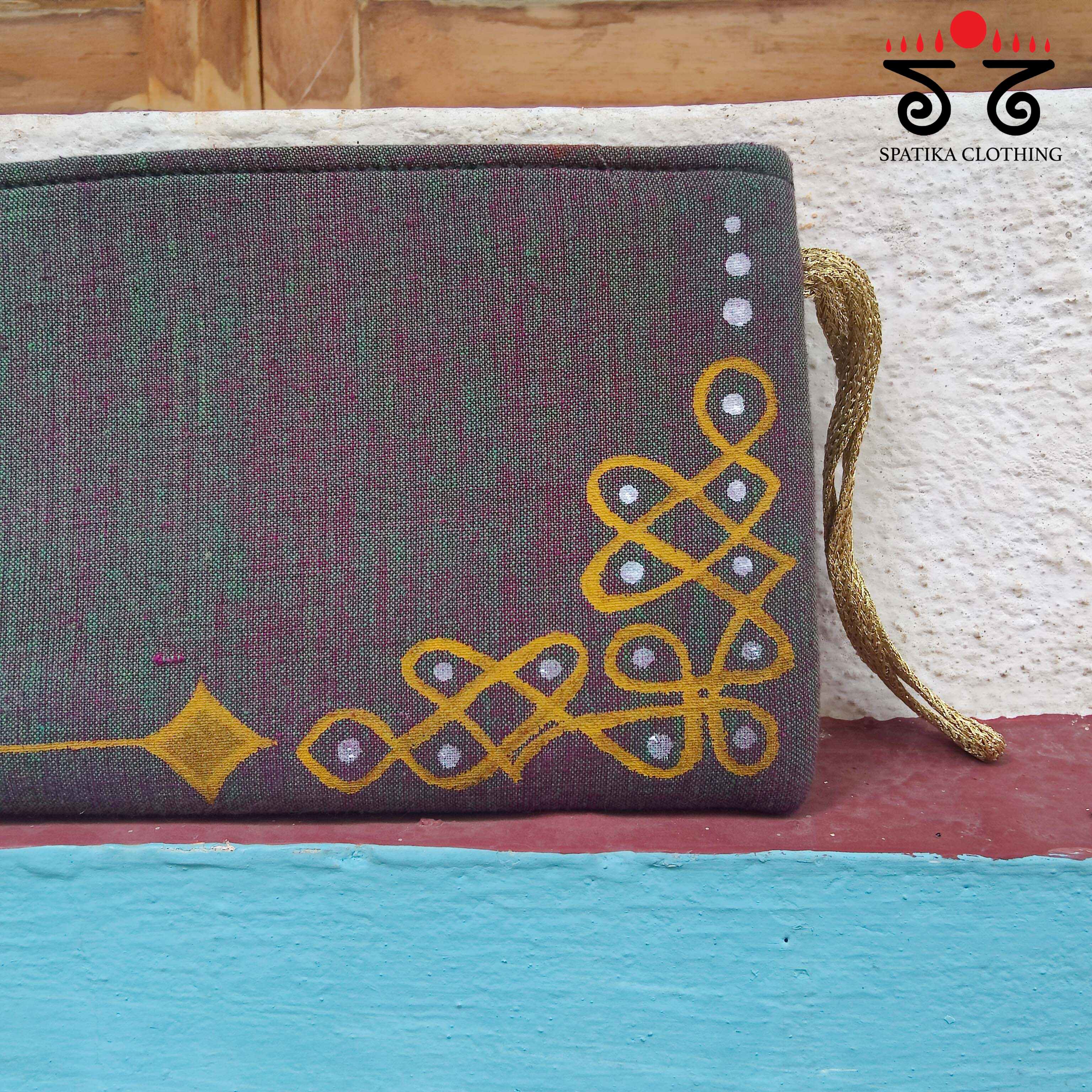 Kolam Hand Painted Purse - New!