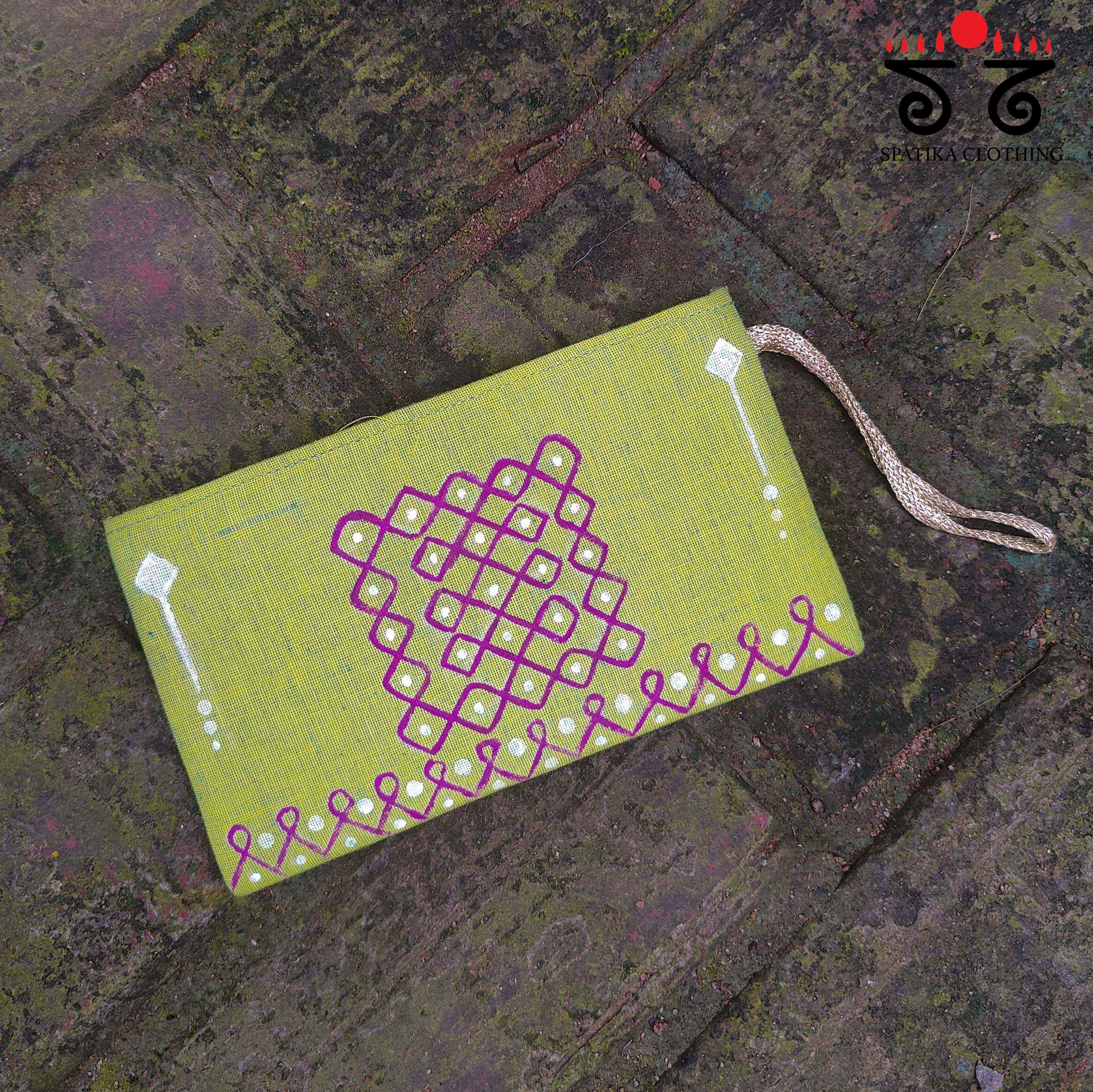 Kolam Hand Painted Purse - New!