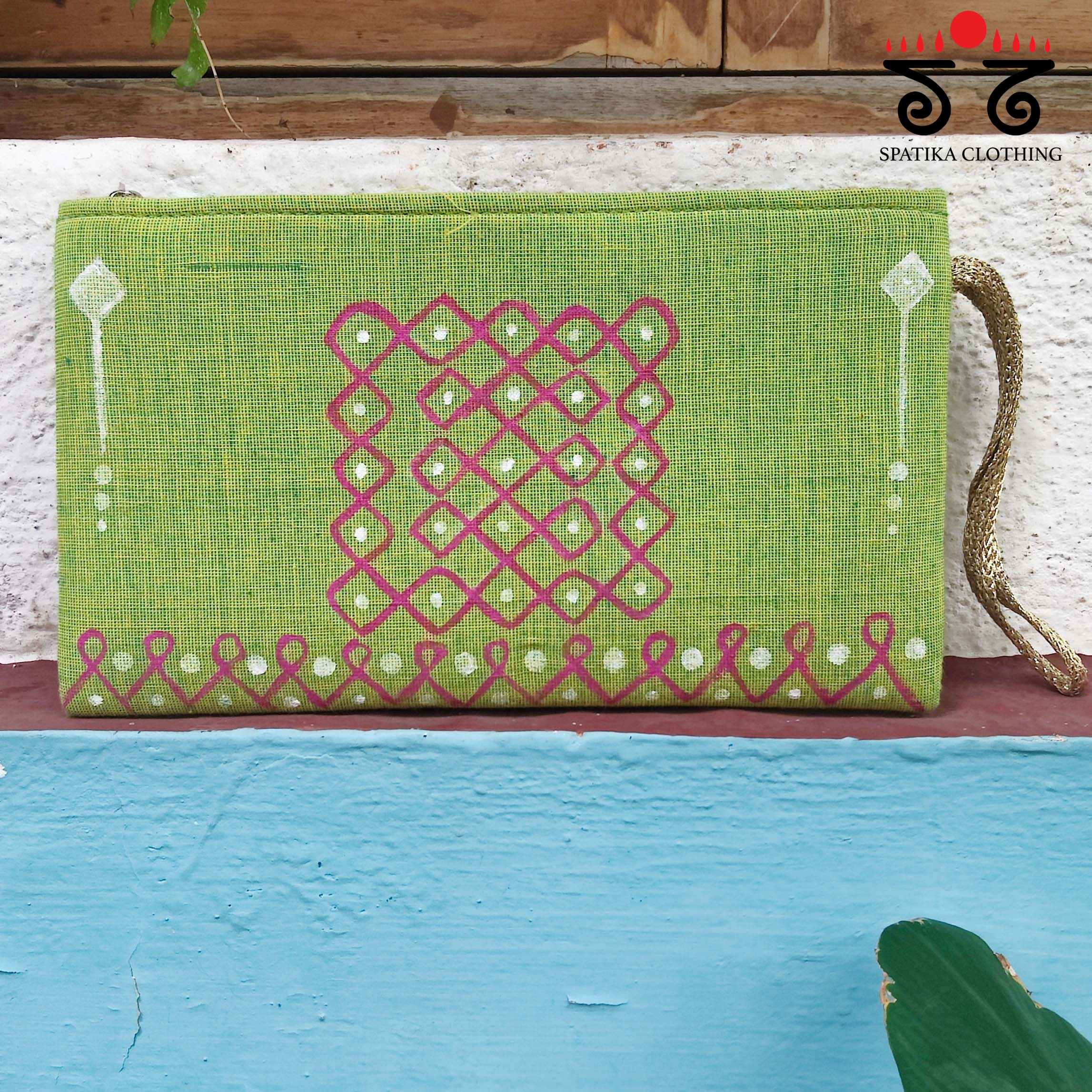 Kolam Hand Painted Purse - New!