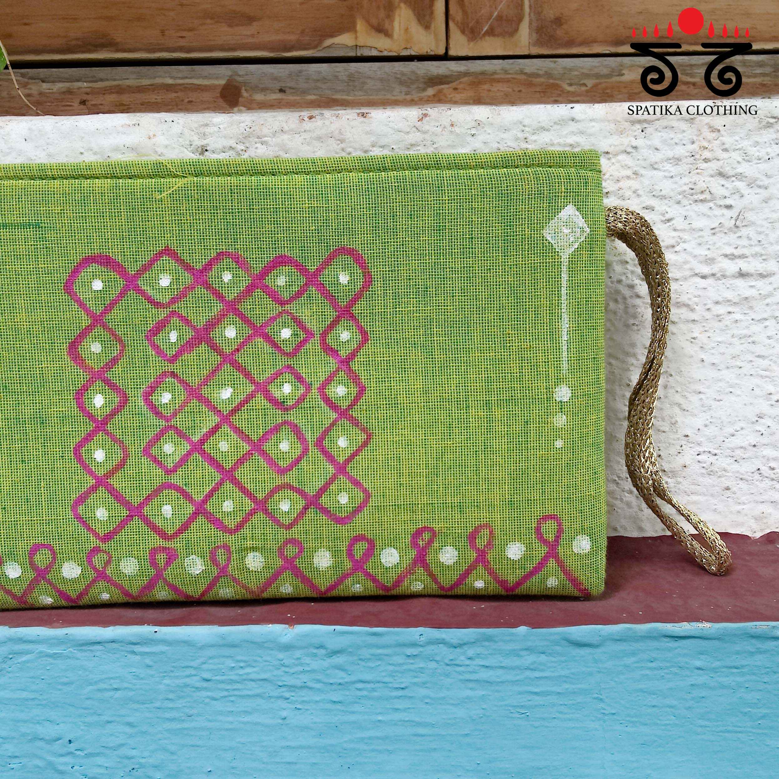 Kolam Hand Painted Purse - New!