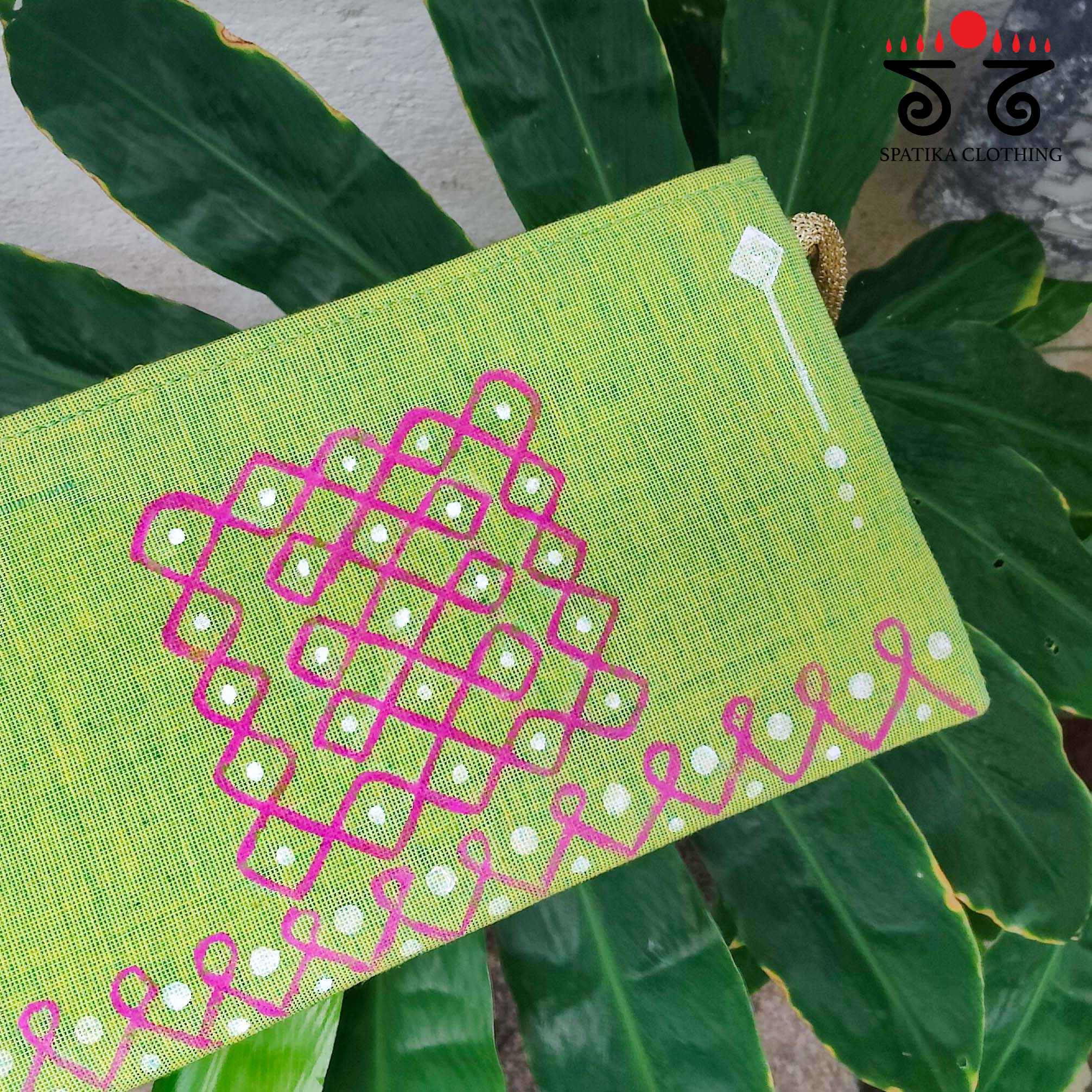 Kolam Hand Painted Purse - New!