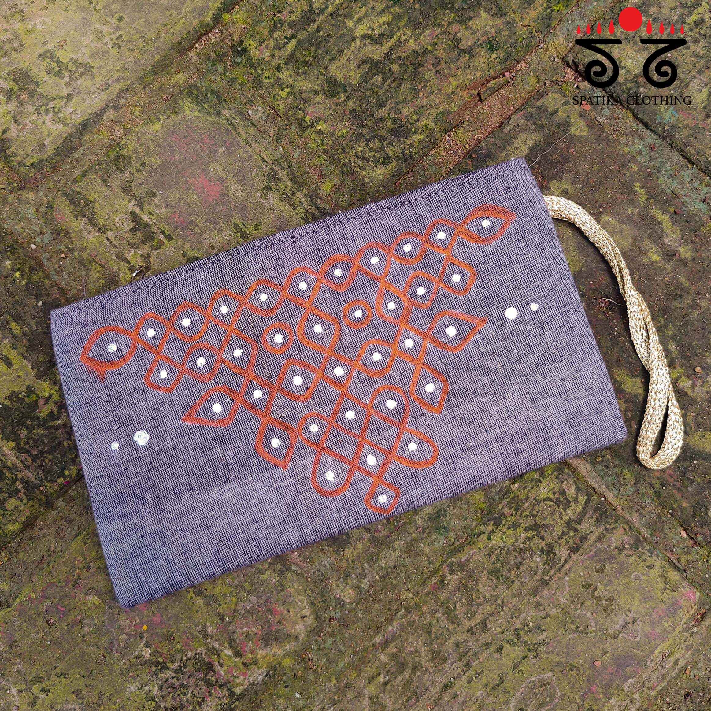 Kolam Hand Painted Purse - New!