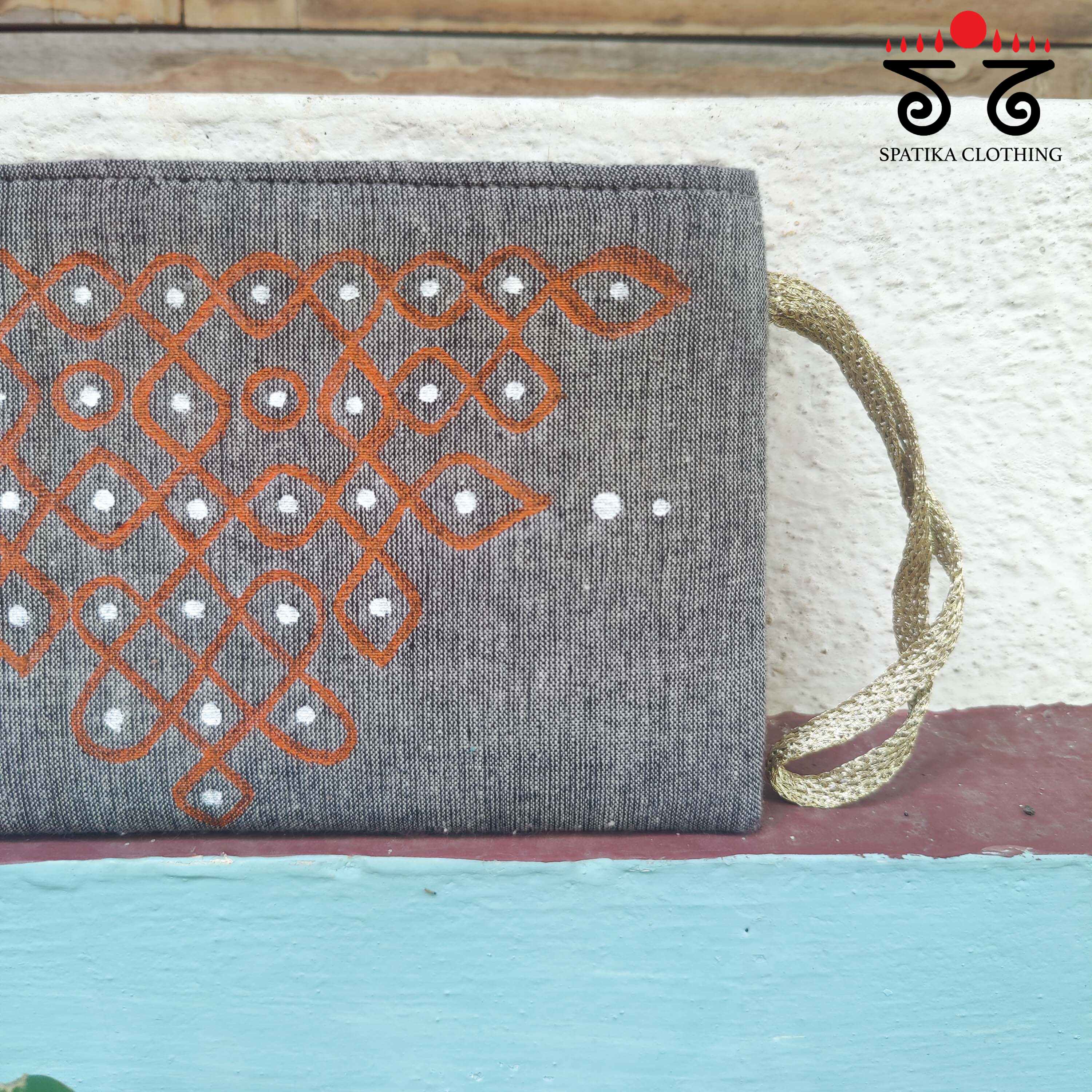 Kolam Hand Painted Purse - New!