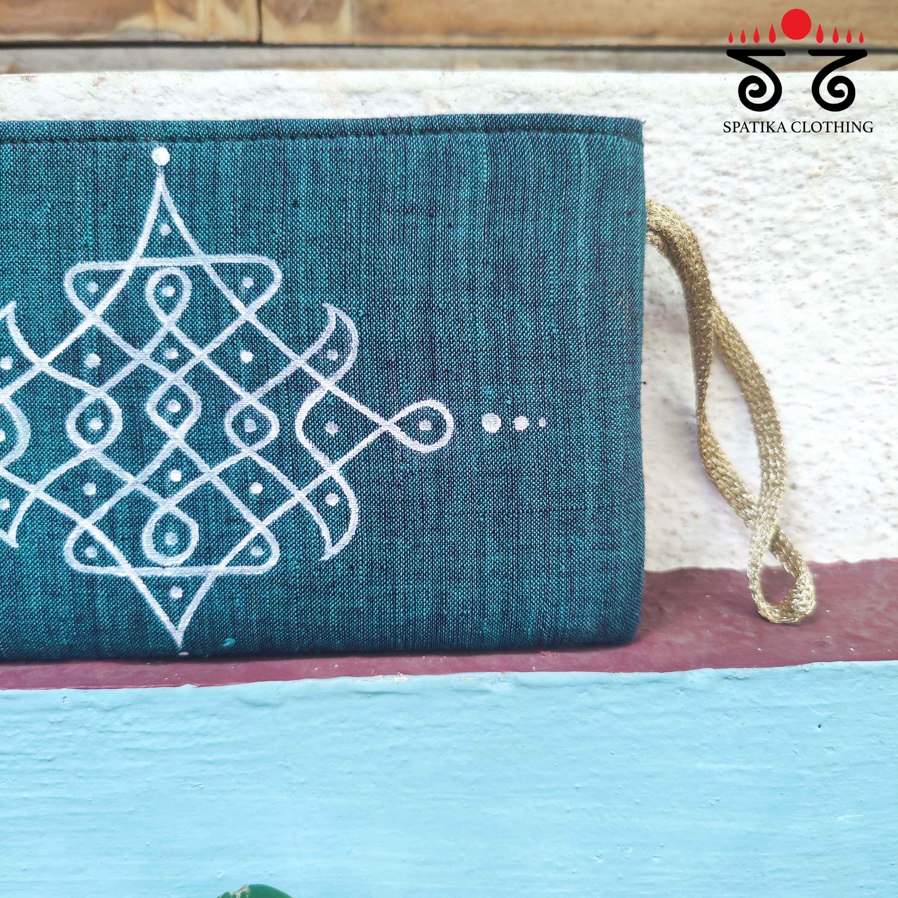 Kolam Hand Painted Purse - New!