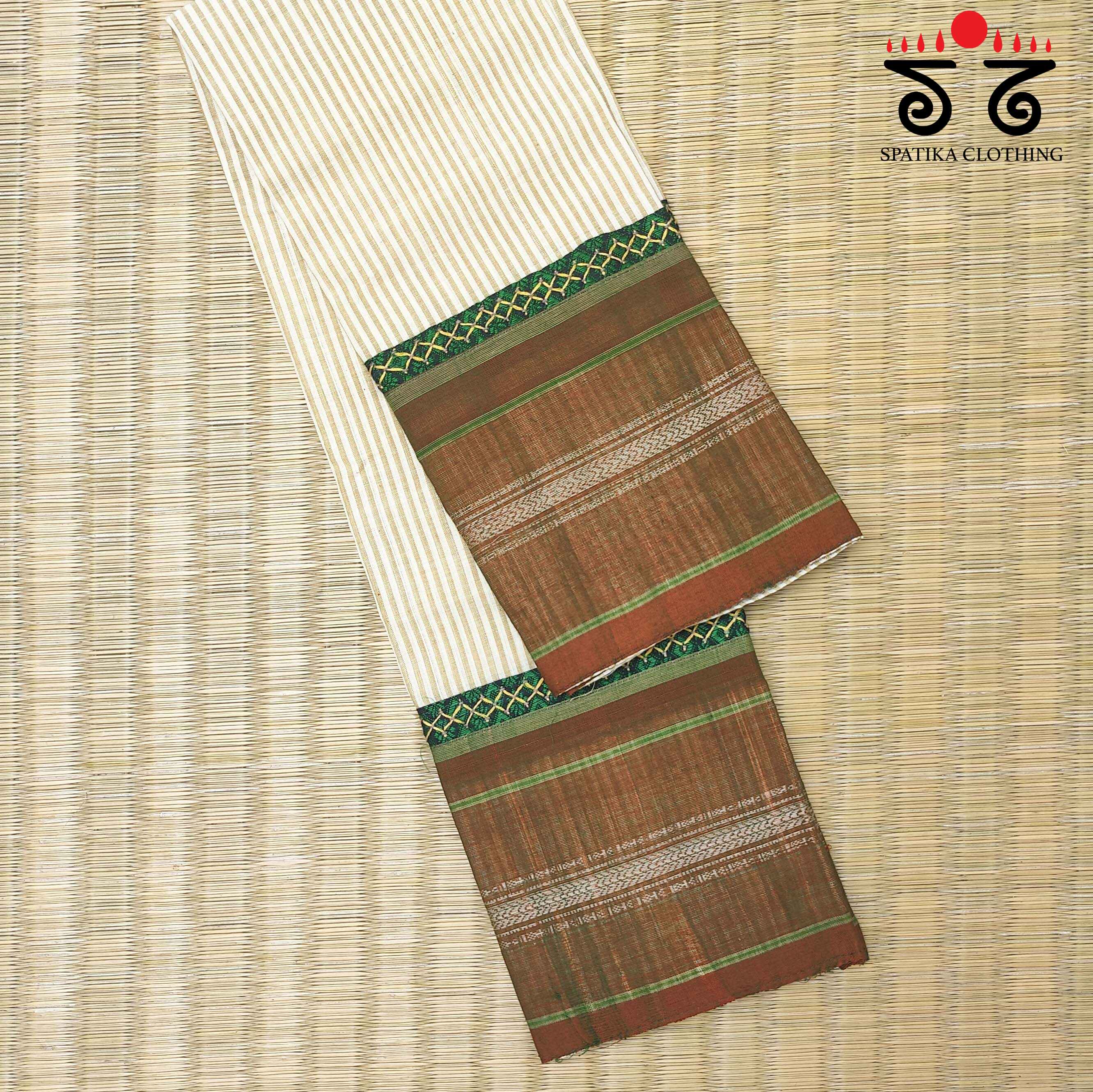 Chettinadu Hand Embroidered Blouse Fabric New!