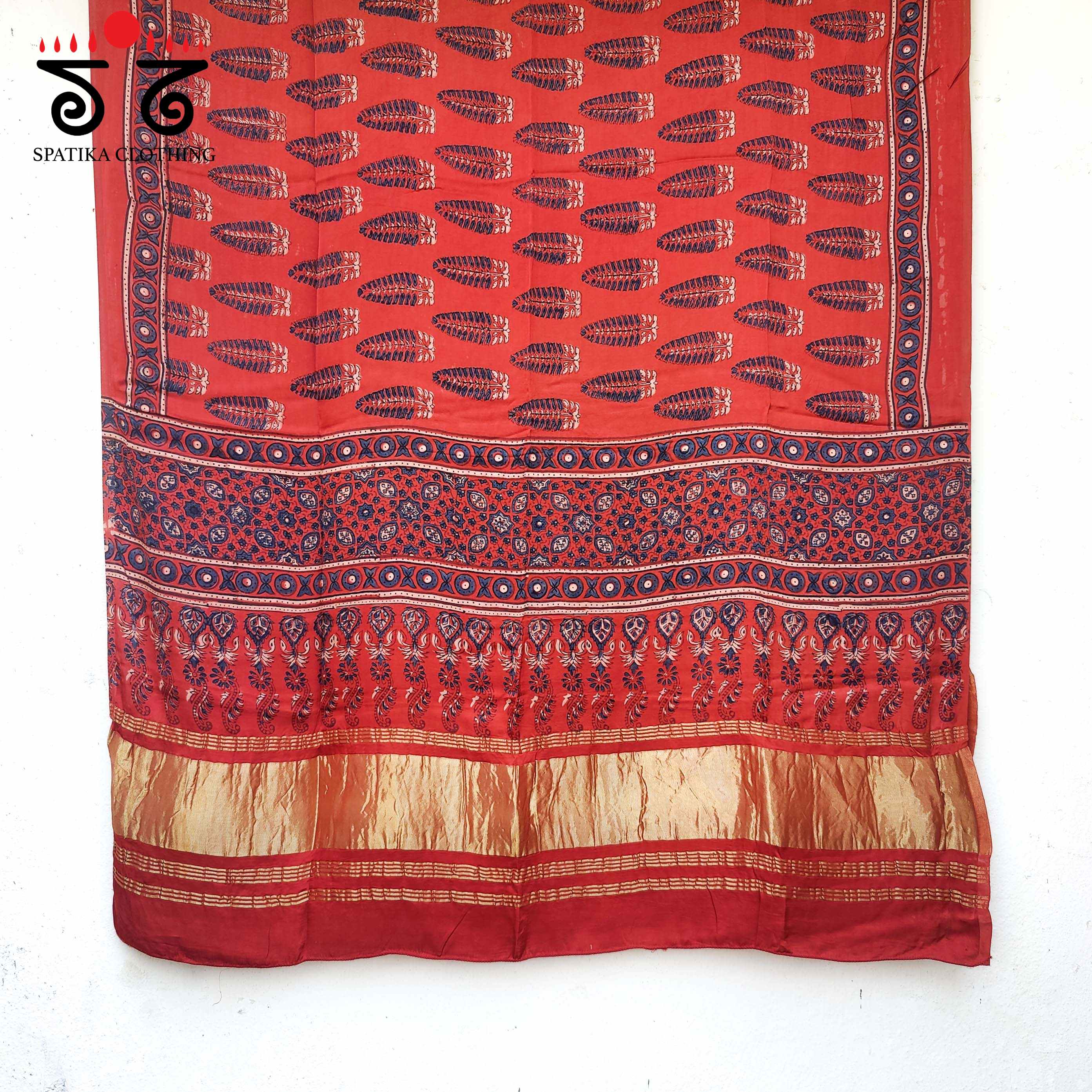 Morni Ajrak - Kurta Fabric Set of 3