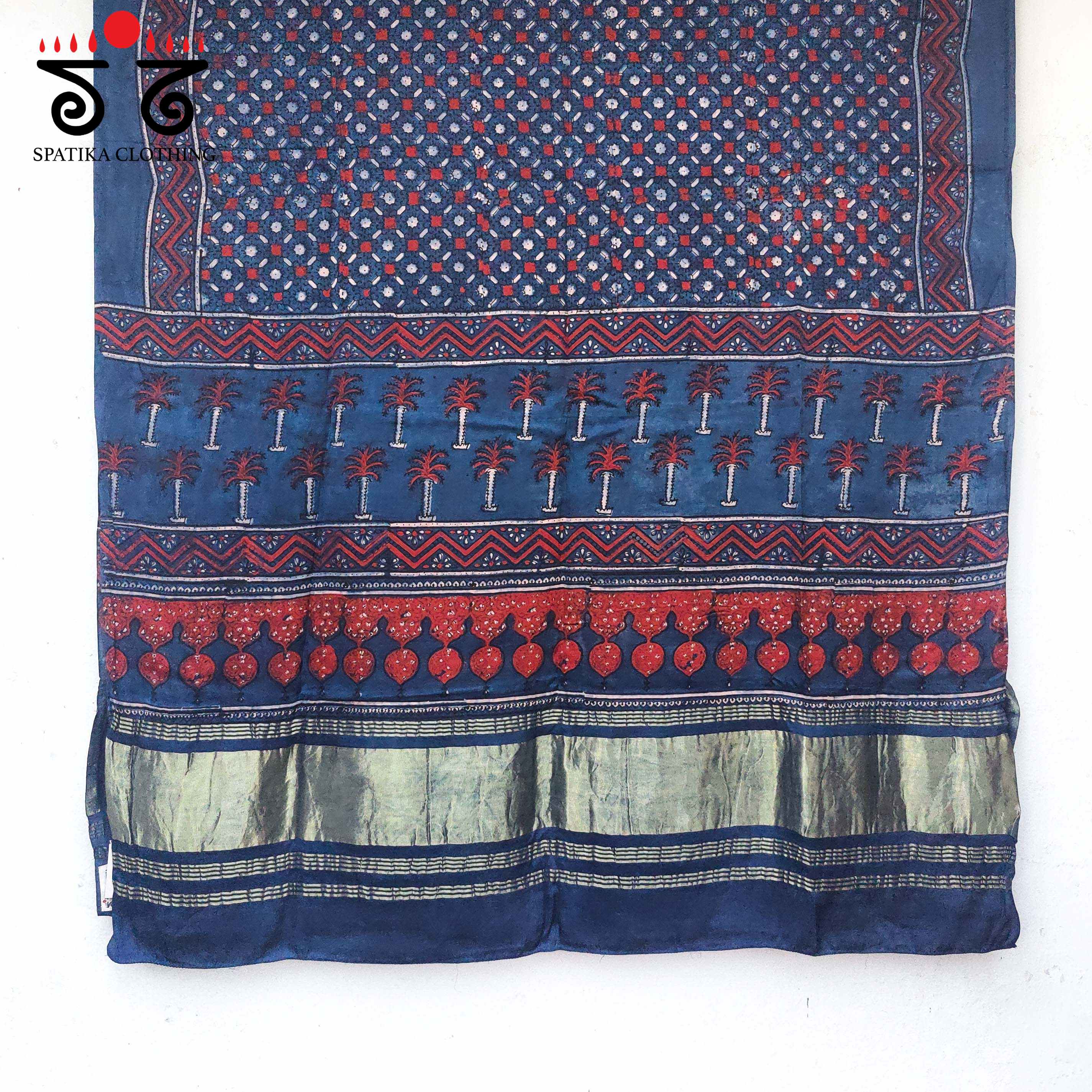 Morni Ajrak - Kurta Fabric Set of 3