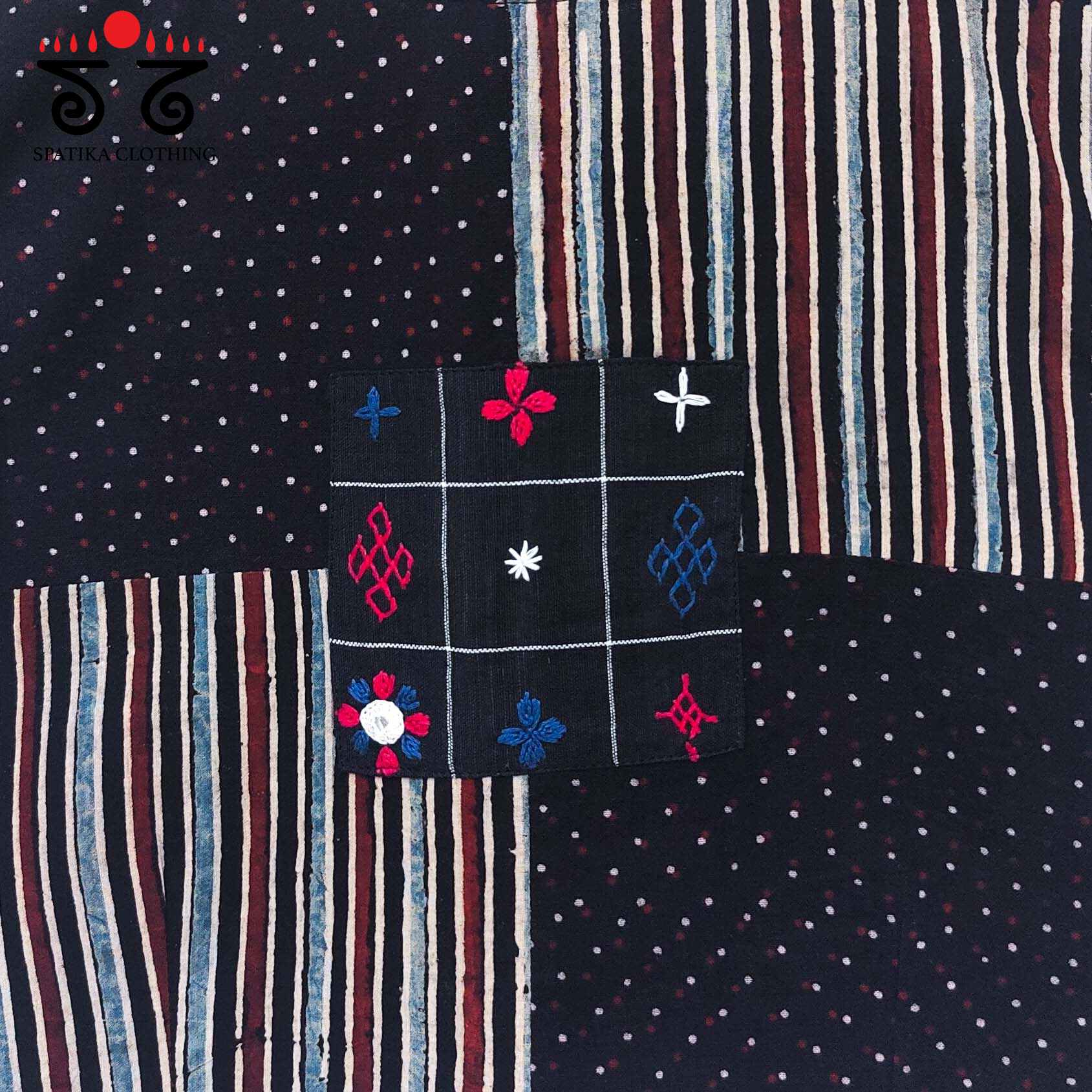 Ajrak collage Blouse - Sleeveless!