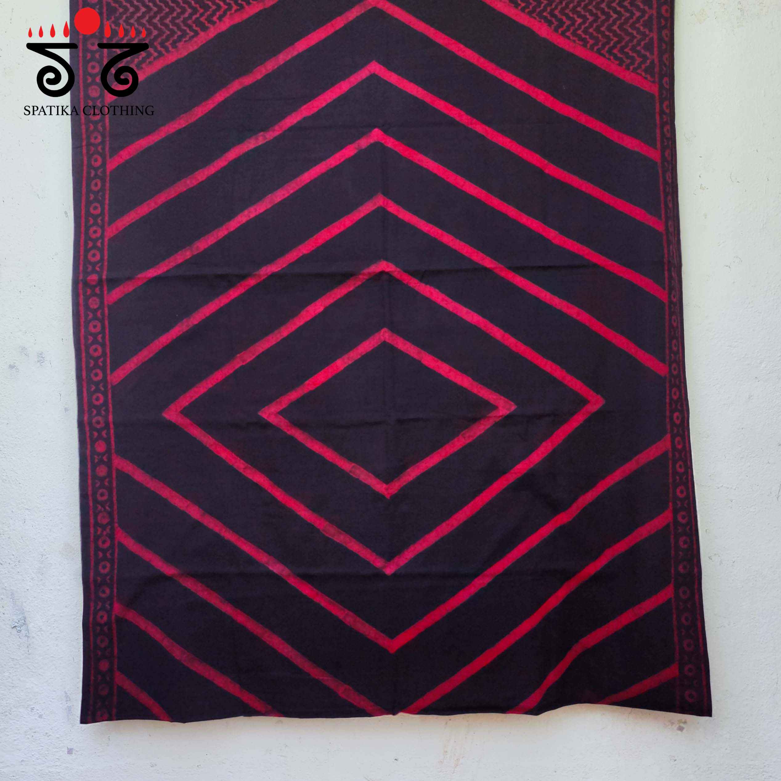 Handblock-Printed Mulmul Cotton Saree