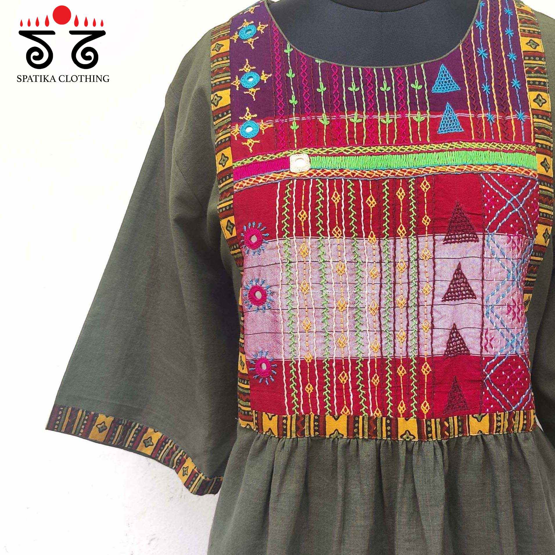 Ilkal Hand Embroidered Kurta