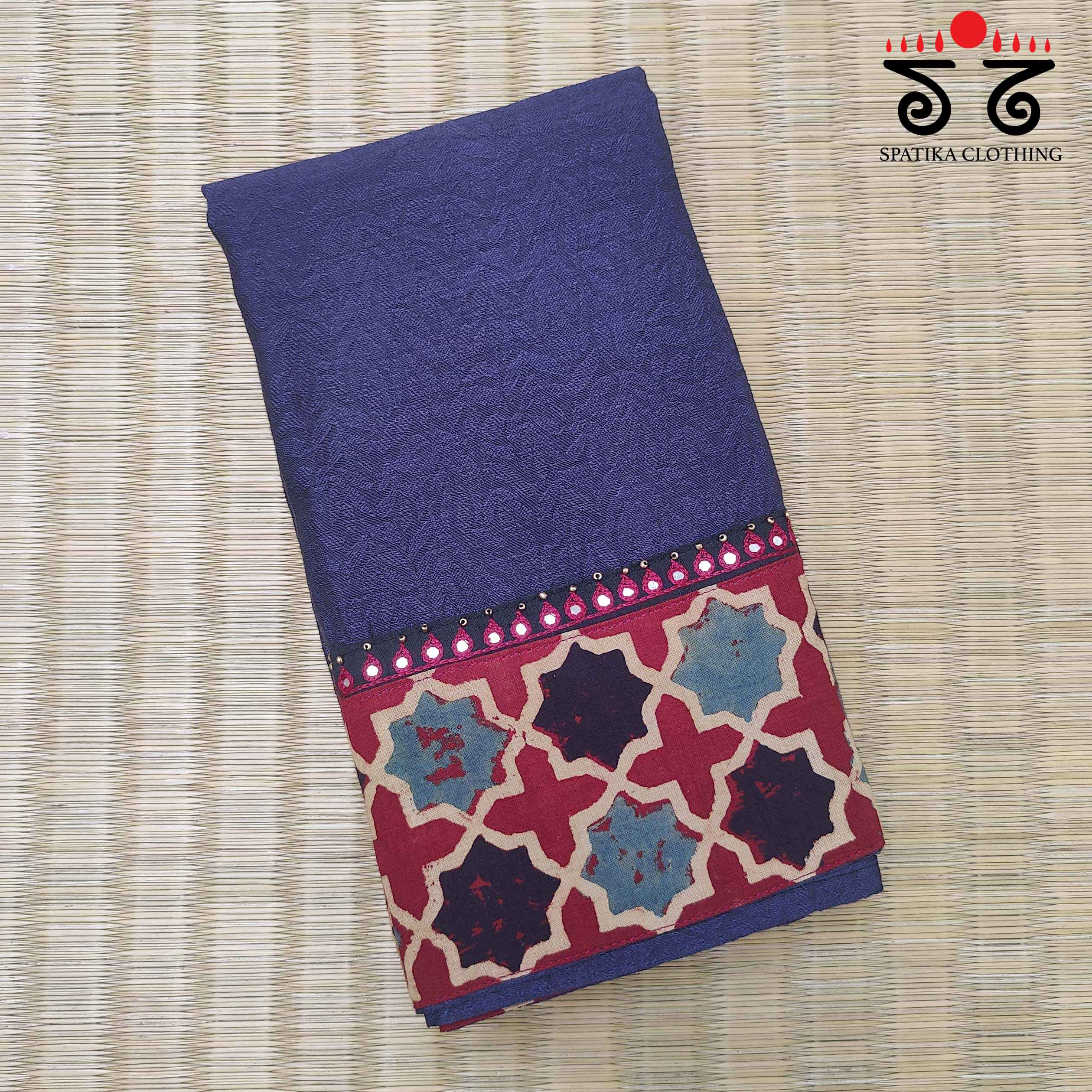 Khun - Hand Embroidered Blouse Fabric