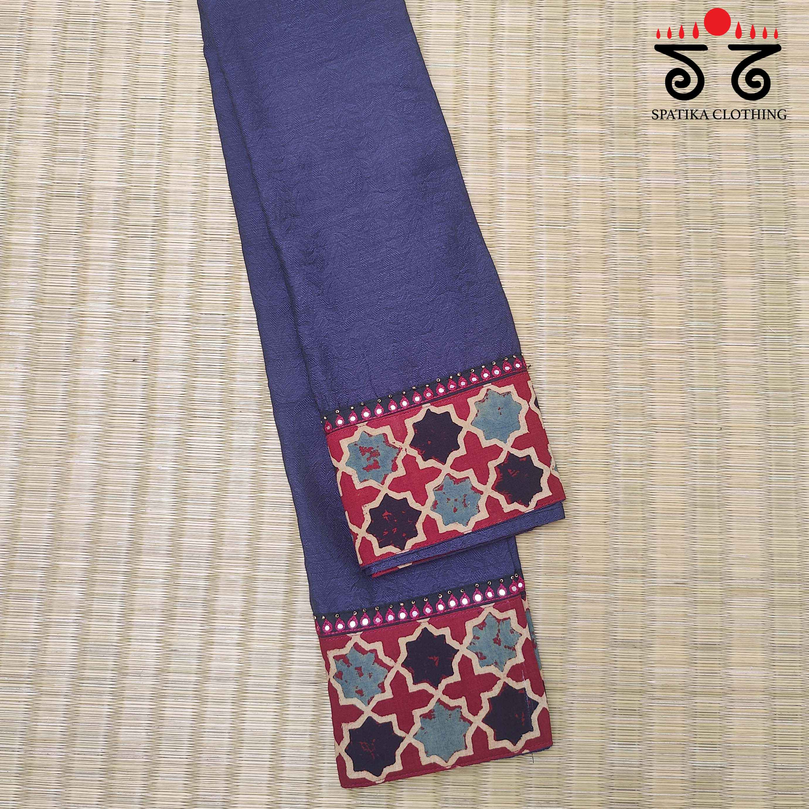 Khun - Hand Embroidered Blouse Fabric