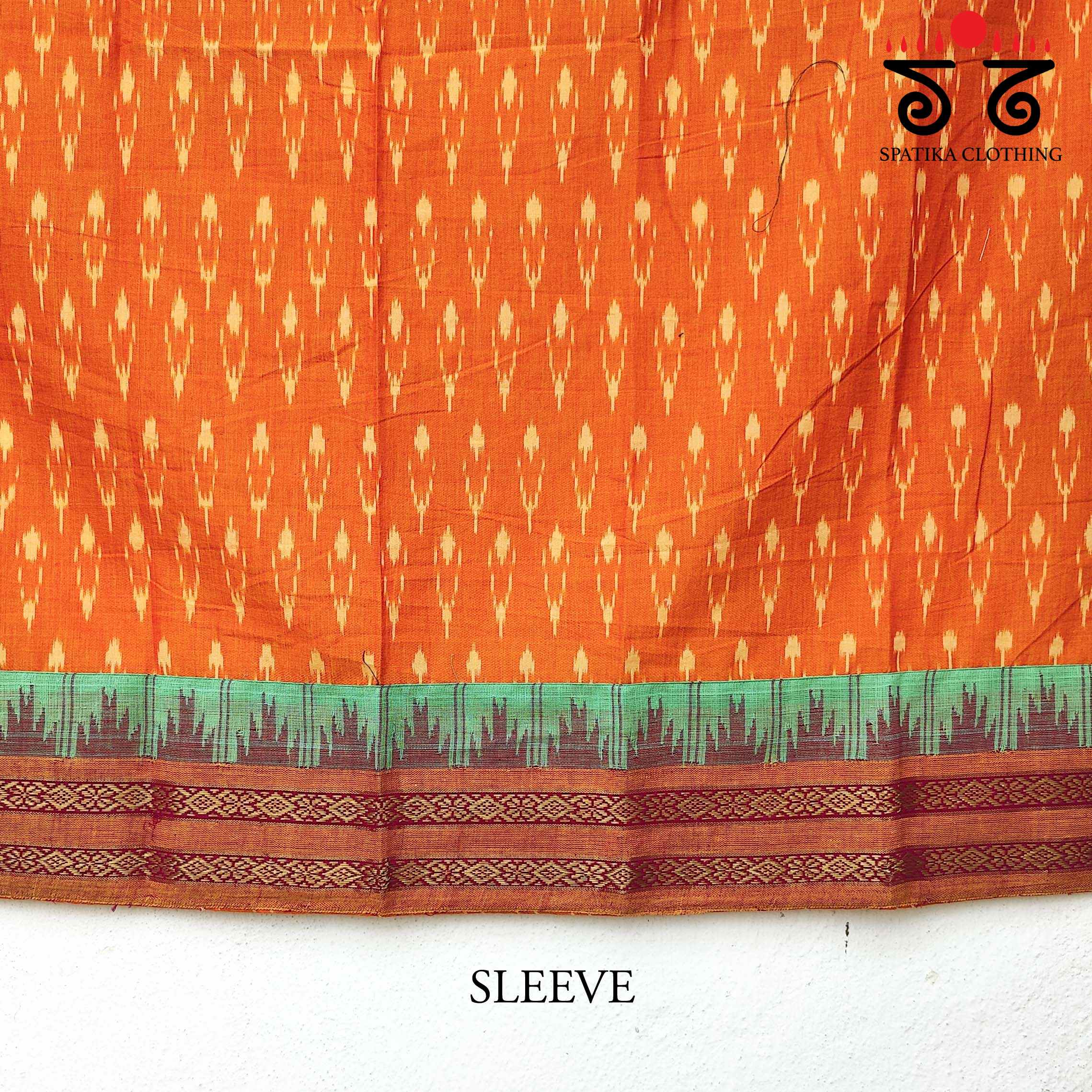 Ponduru Handspun Cotton Saree - Ikat Blouse