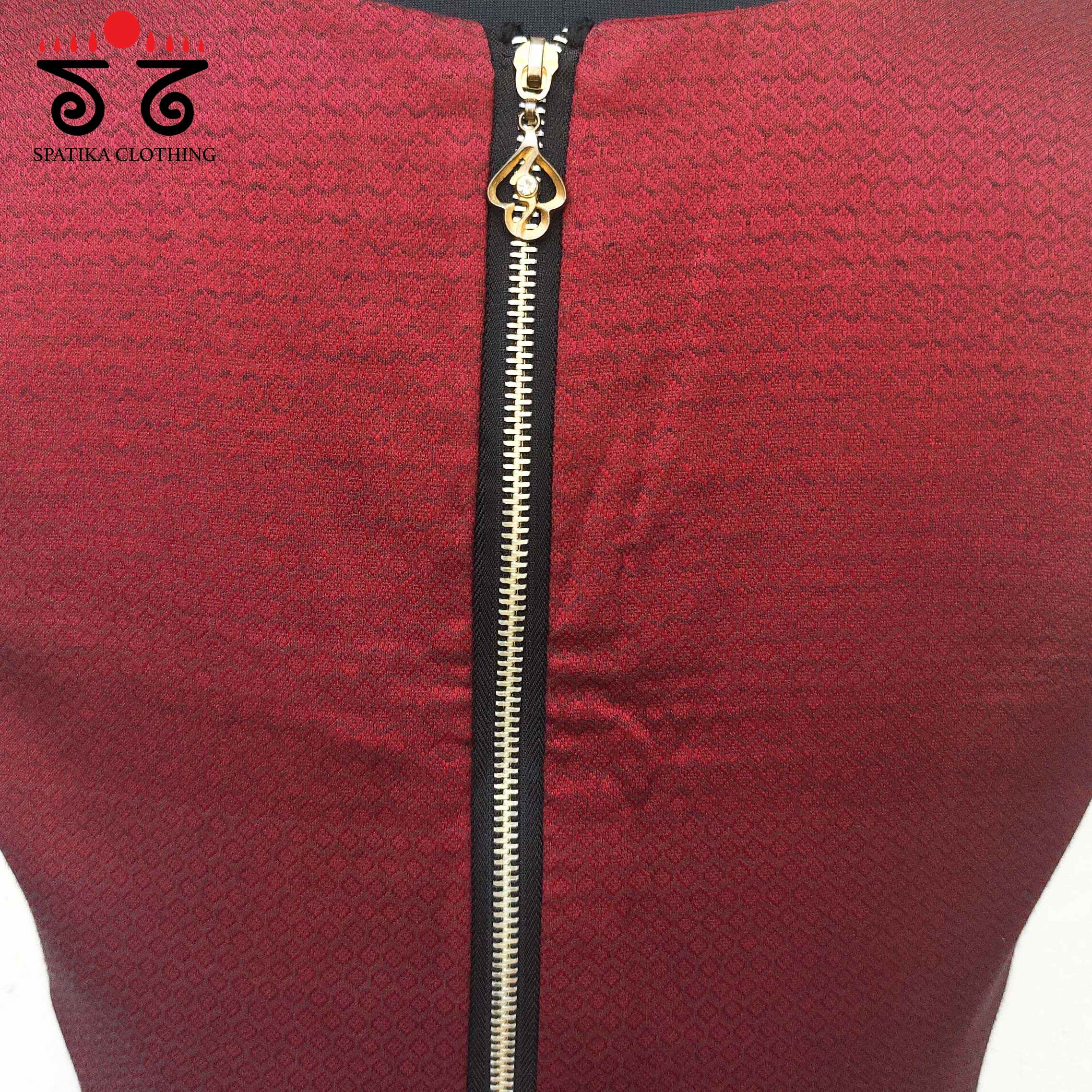 Khun - Ajrak Padded Sleeveless Blouse