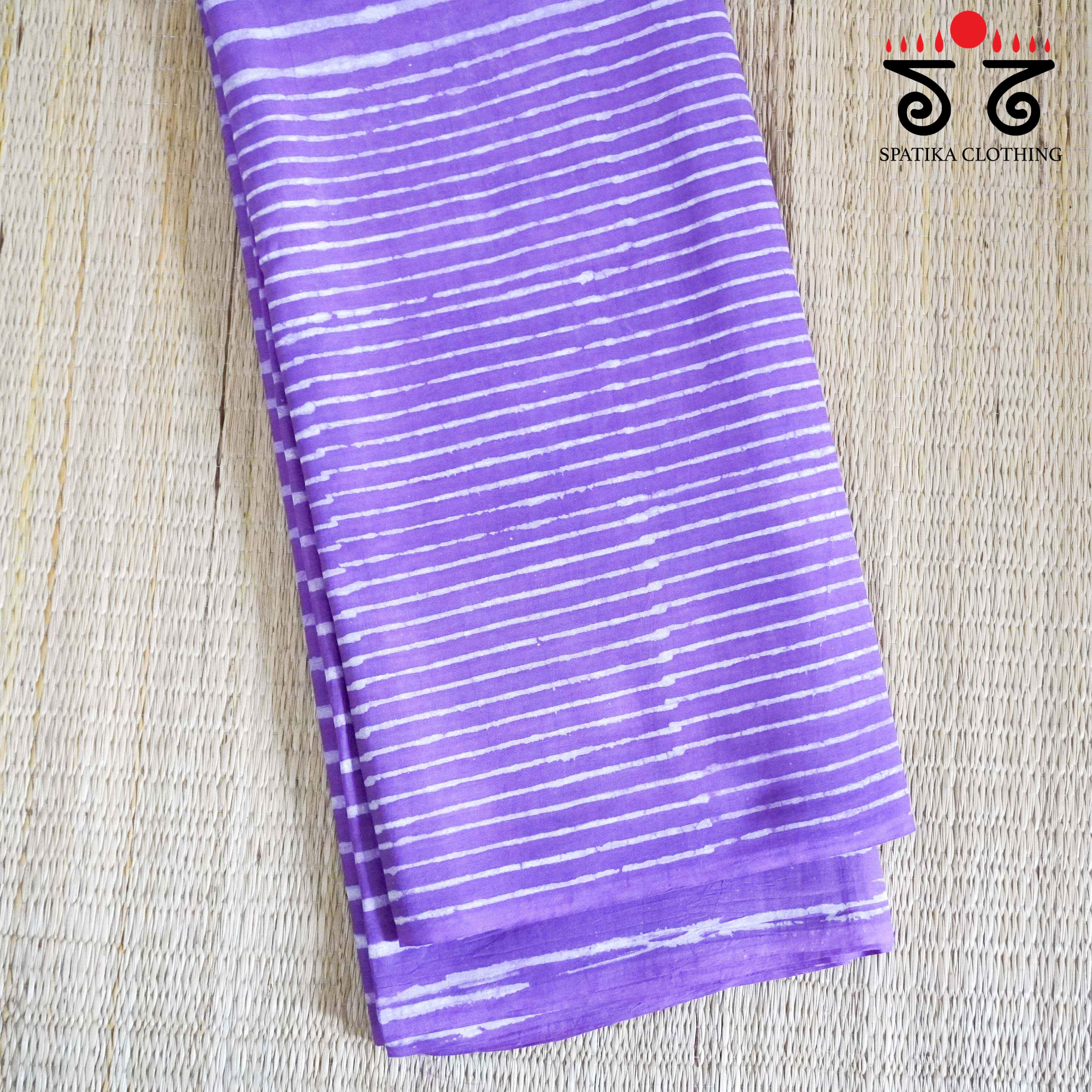 Hand Blockprinted Mul Cotton Saree