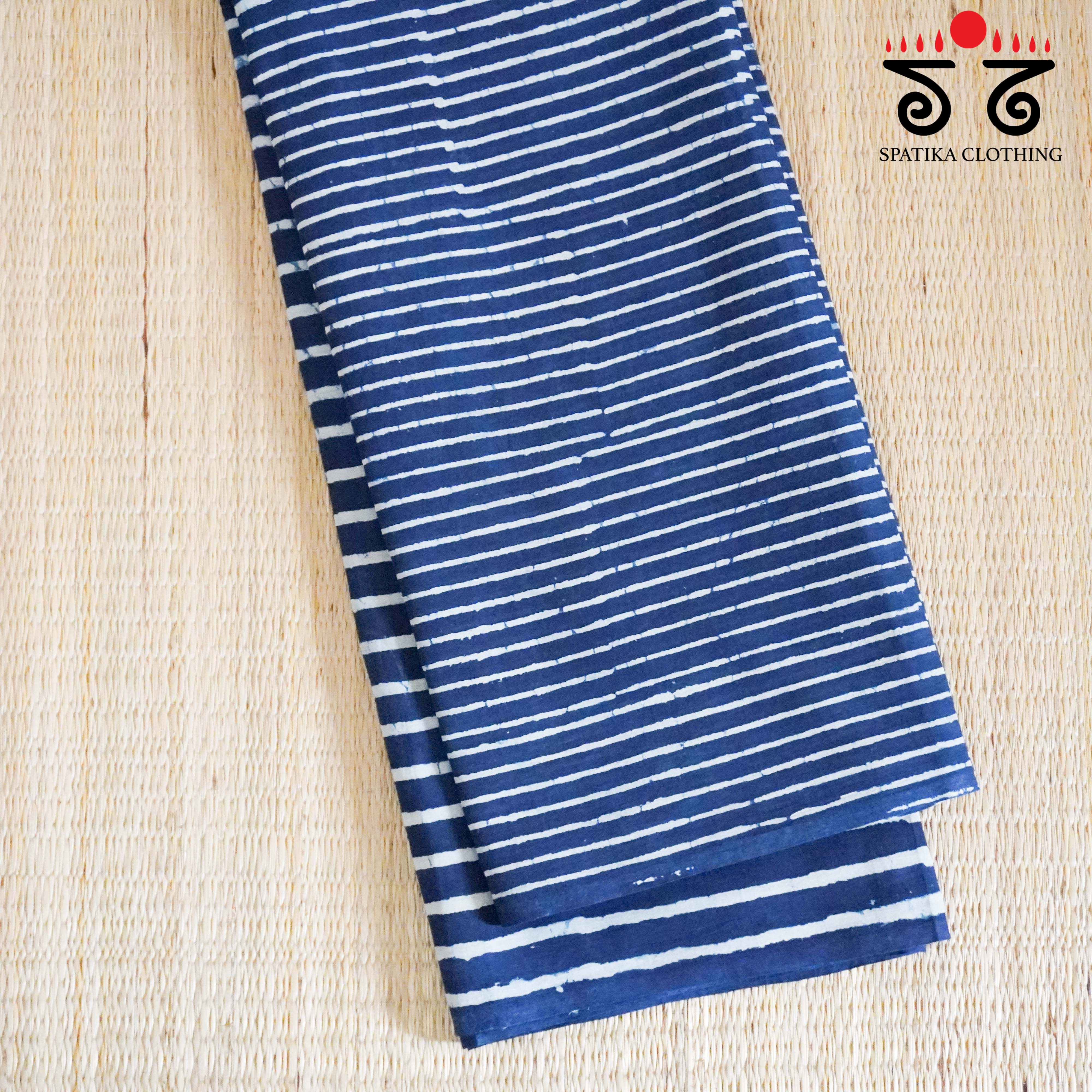 Hand Blockprinted Mul Cotton Saree