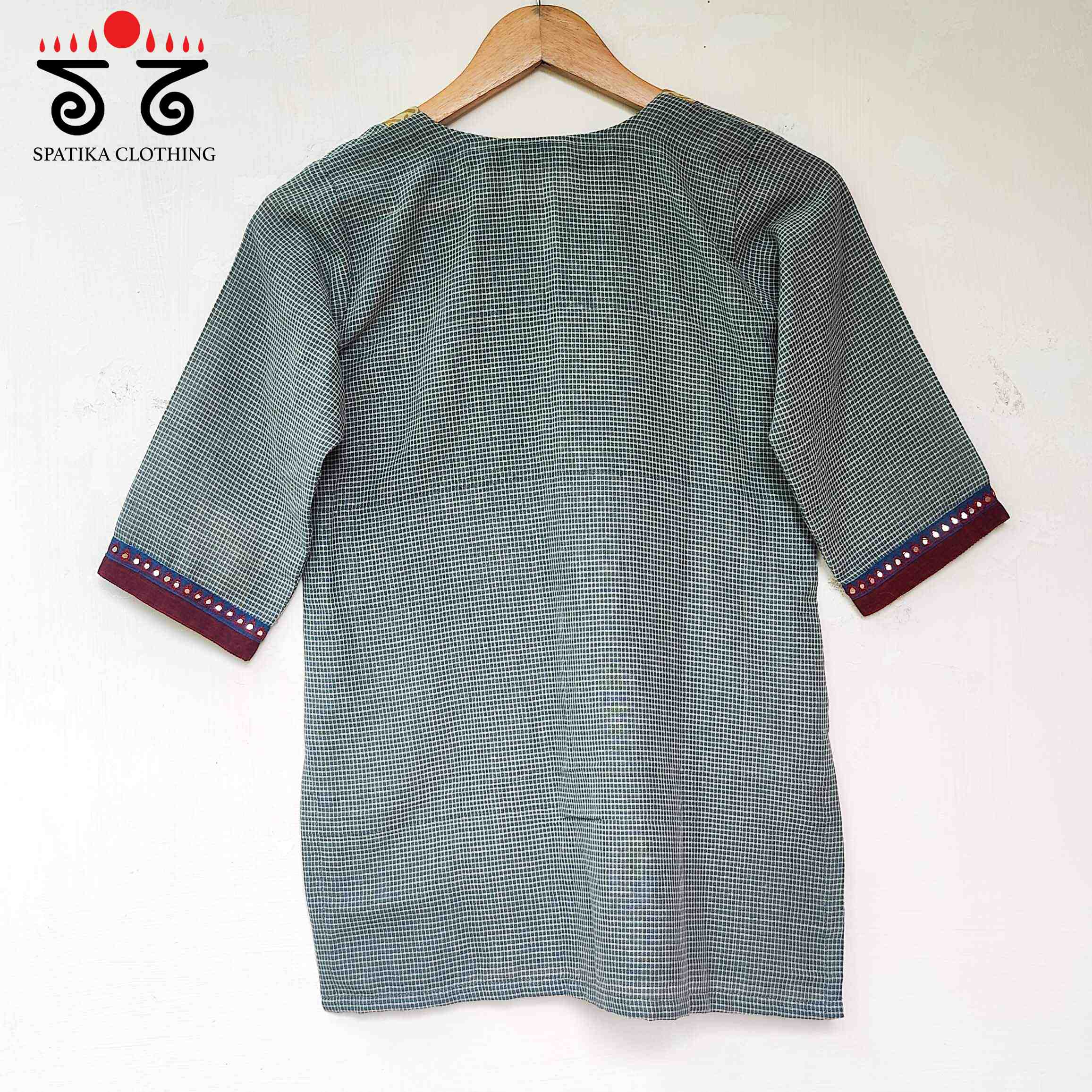 Hand Embroidered Revival Short Kurta