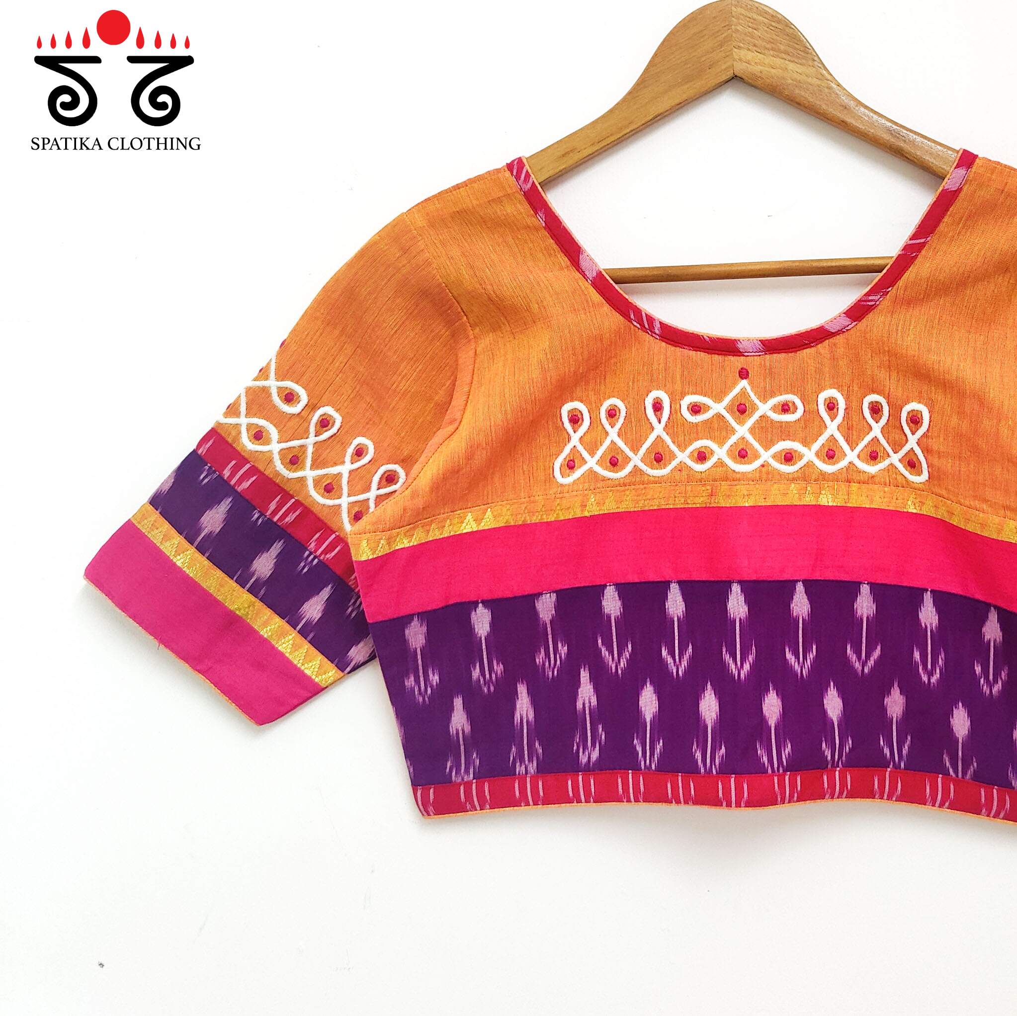 Prabhavati Kolam Handcrafted Blouse