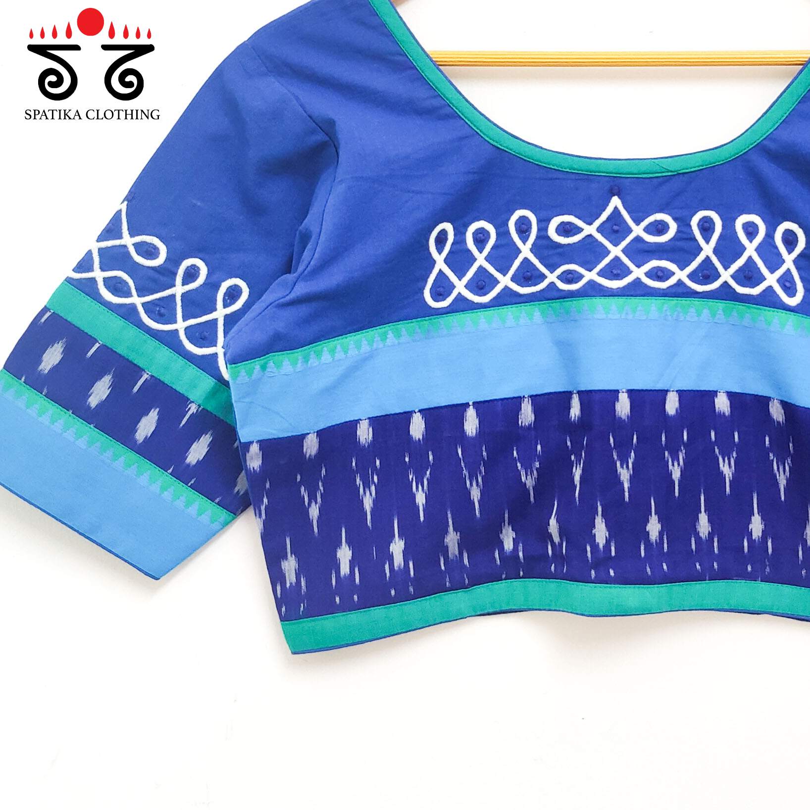 Prabhavati Kolam Handcrafted Blouse