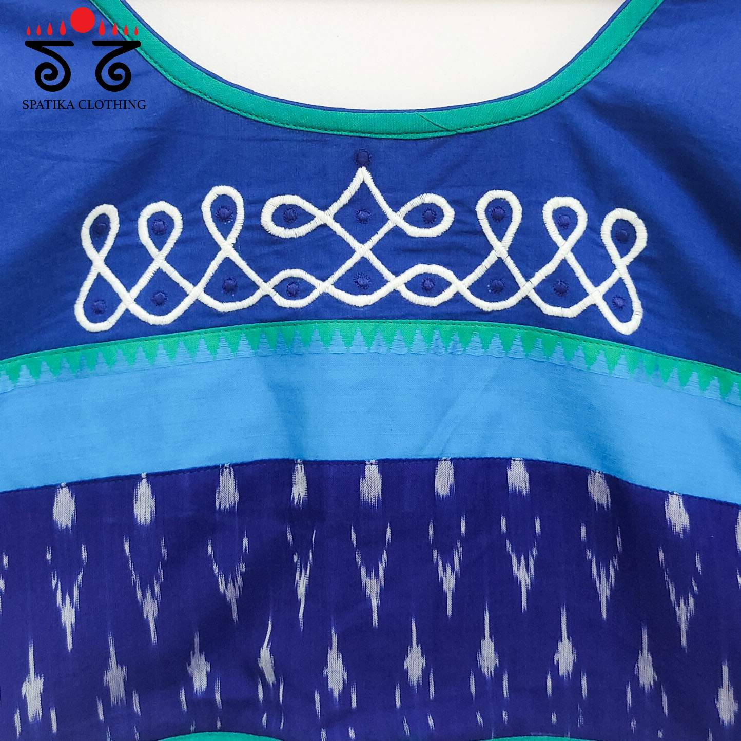 Prabhavati Kolam Handcrafted Blouse