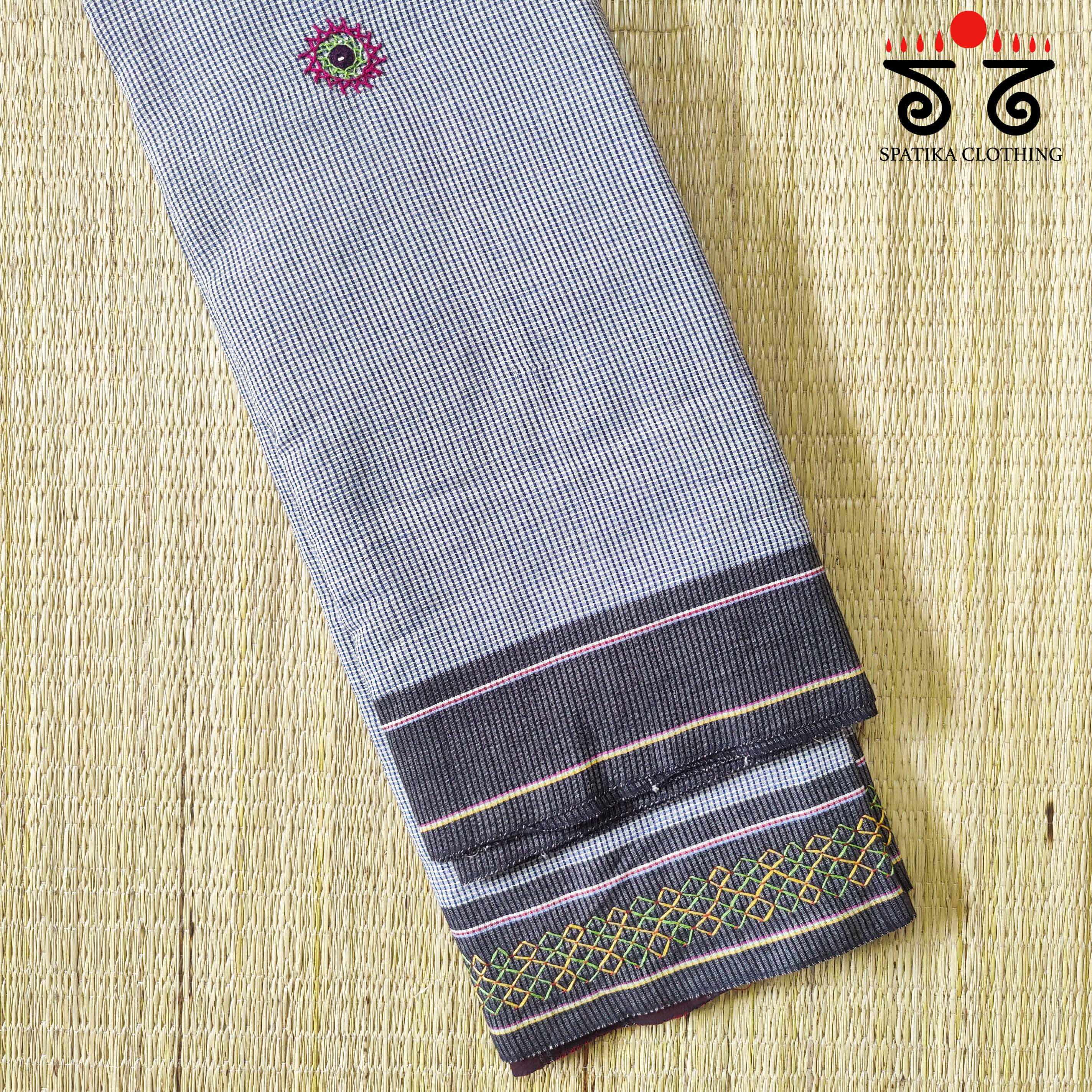 Lambani Hand Embroidered Revival Cotton Saree