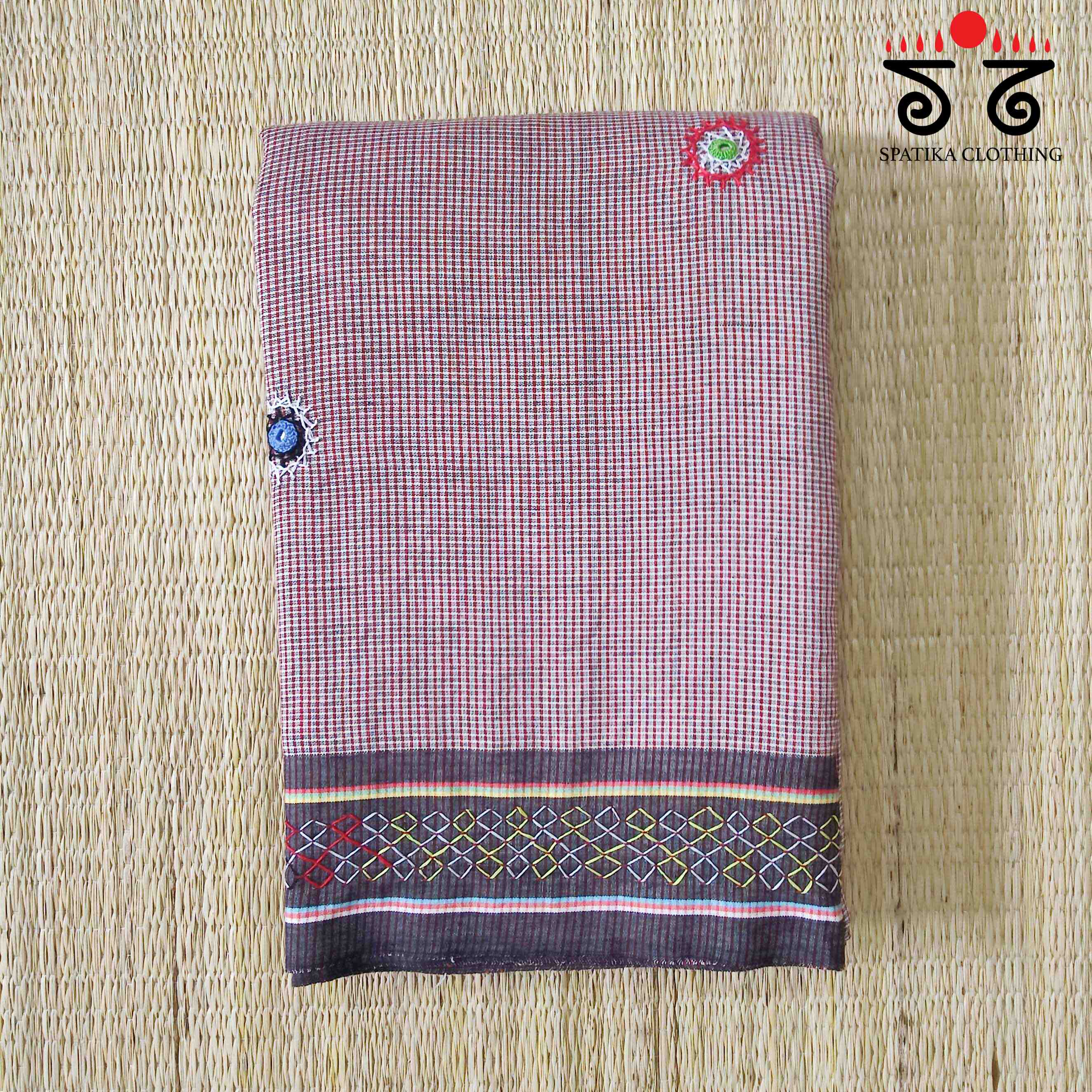 Lambani Hand Embroidered Revival Cotton Saree